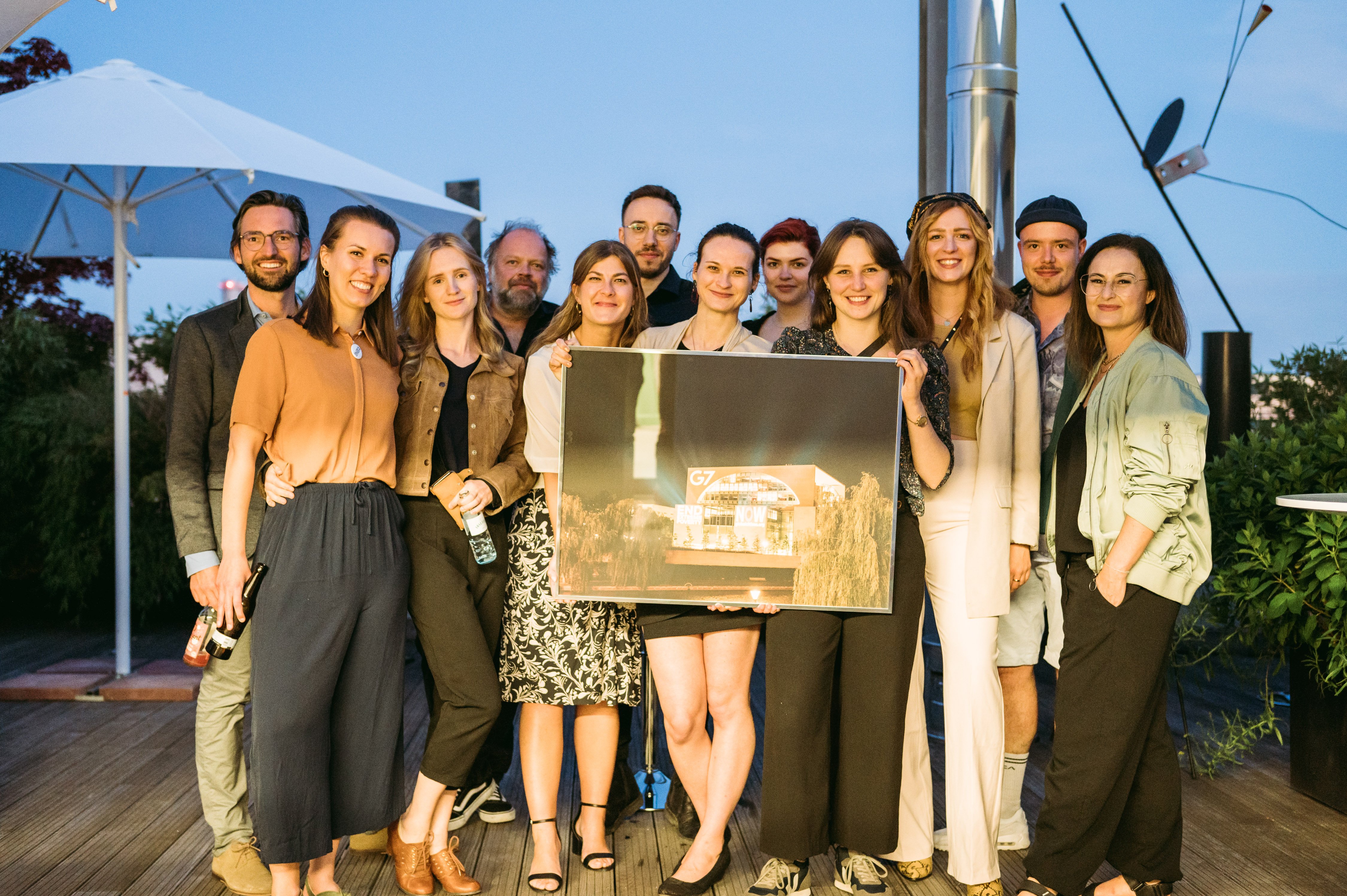 Ein lauschiger Sommerabend lädt zum Verweilen ein. G7_Party