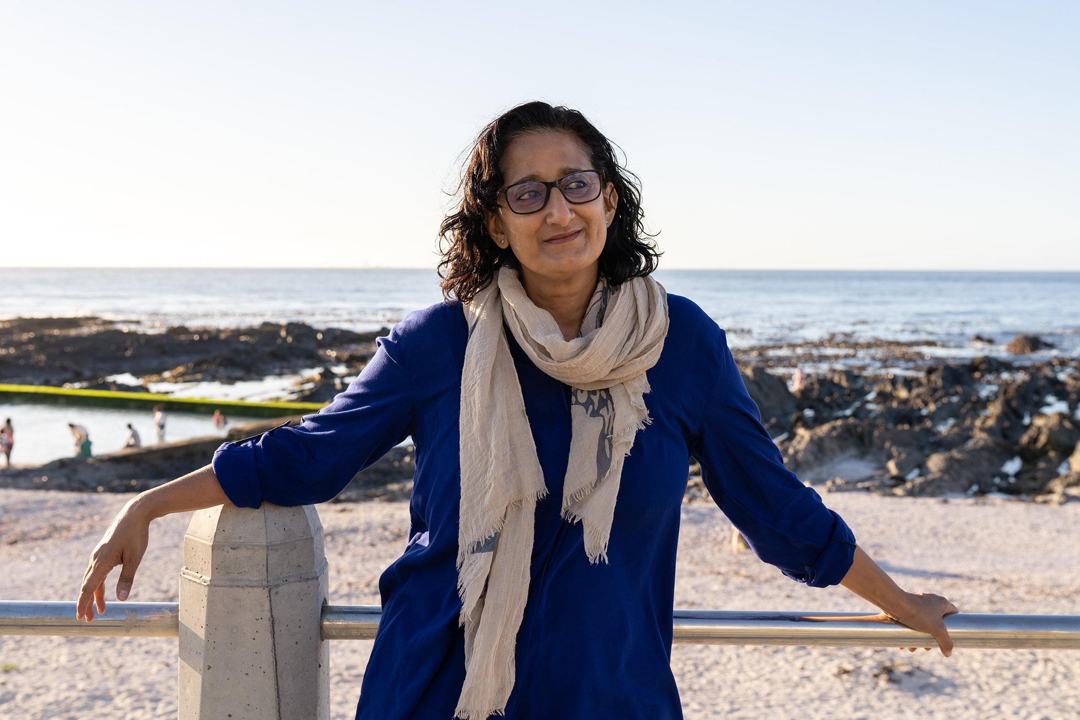 Fatima Hassan poses for a portrait on Sea Point Promenade in Cape Town, South Africa on Nov, 29, 2020.