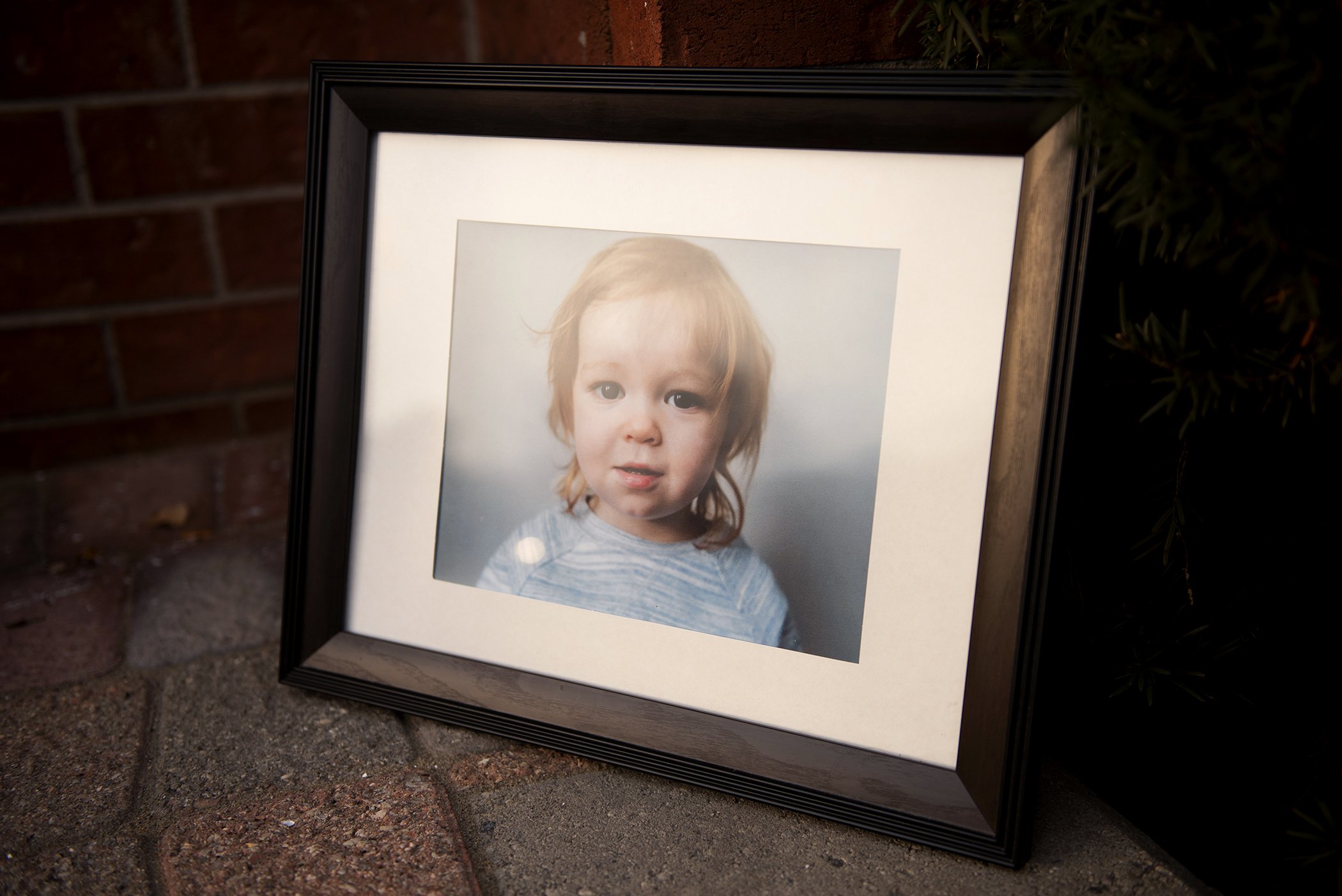 A photo of Jude McGee, who died of the flu after he didn't develop antibodies from his flu vaccination, given six months earlier. He was two years old.