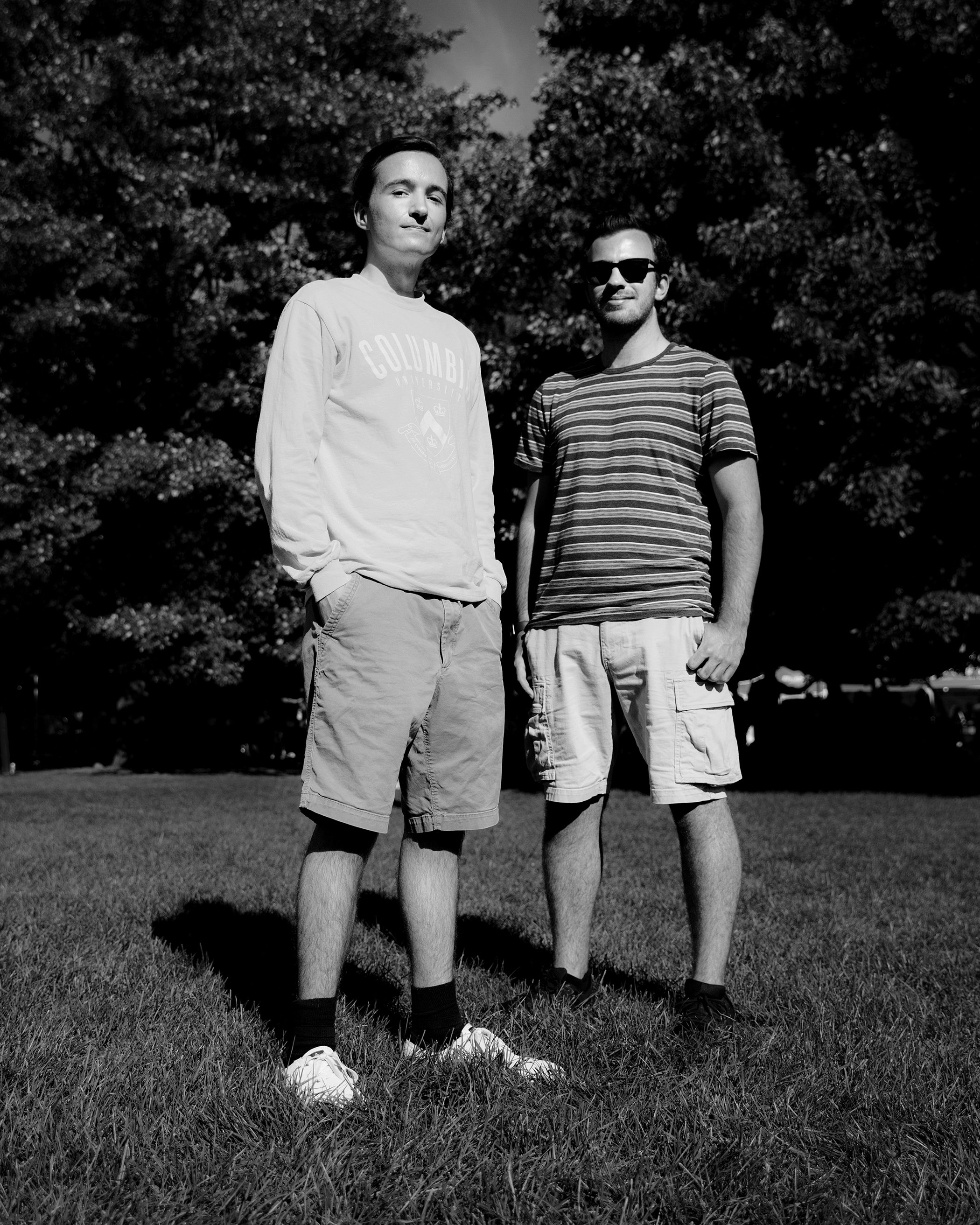 Ben (left), 24, and Ethan (right), 23, attend Global Citizen Festival: NYC in Central Park on Saturday, Sept. 24, 2022.
