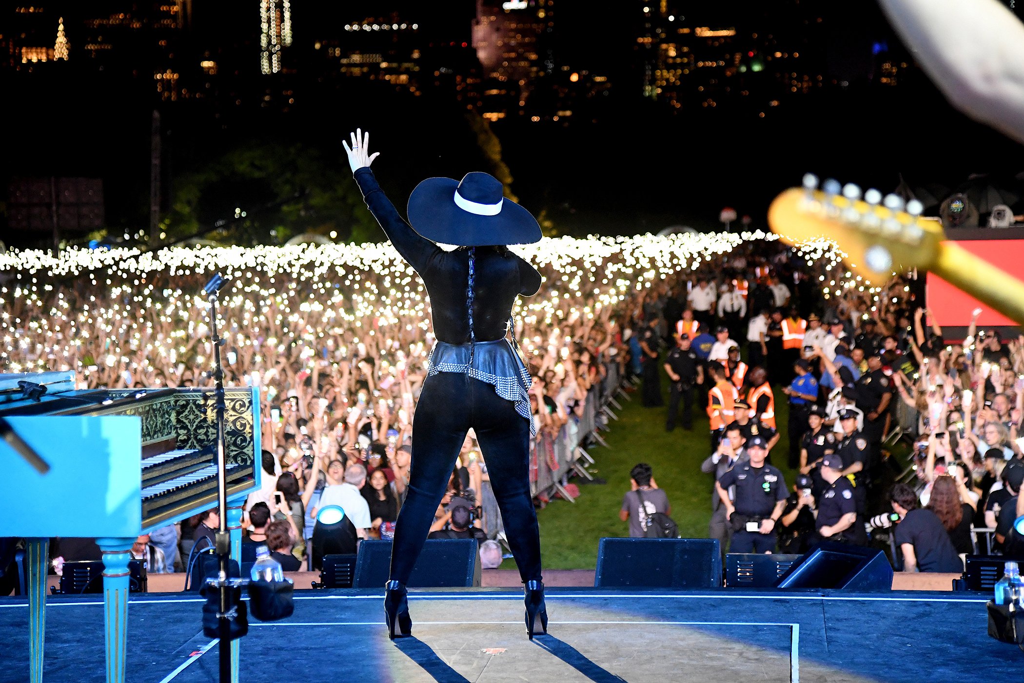 Alicia Keys performs on stage during the Global Citizen Festival in Central Park on Sept. 28, 2019, in New York City.