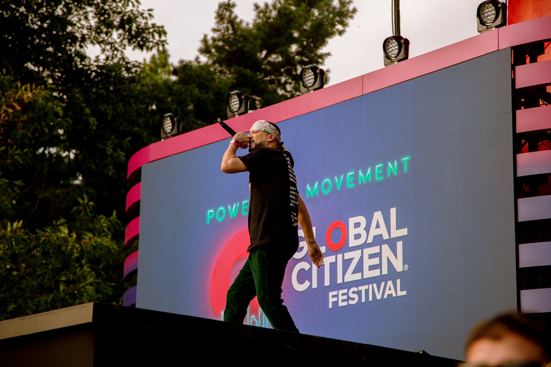 French Montana performs on stage during the 2019 Global Citizen Festival on Sept. 28, 2019, in New York City.