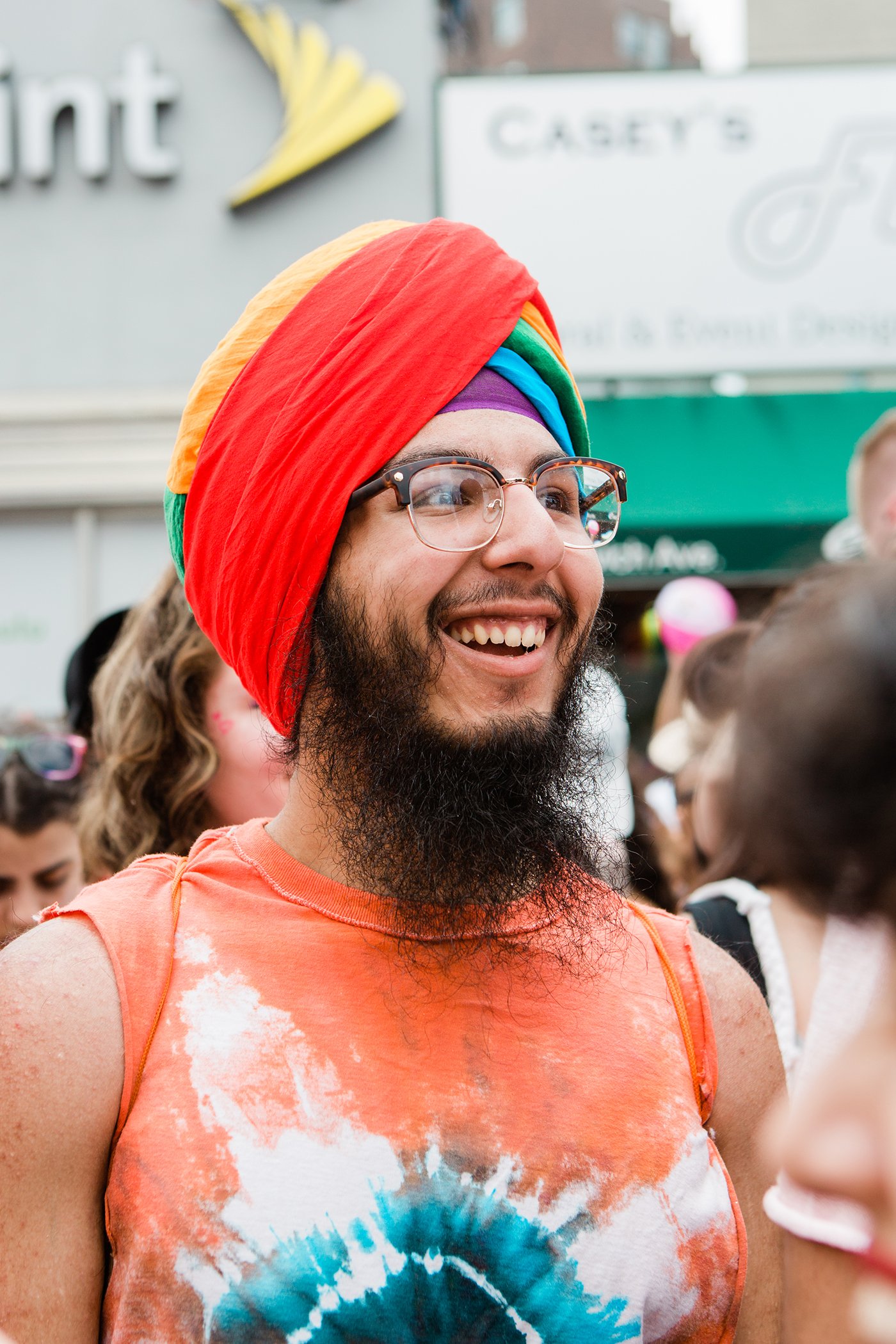 Jaspreet Kalsi, 20, from Lincoln Park, New Jersey, at the 2018 NYC Pride March.