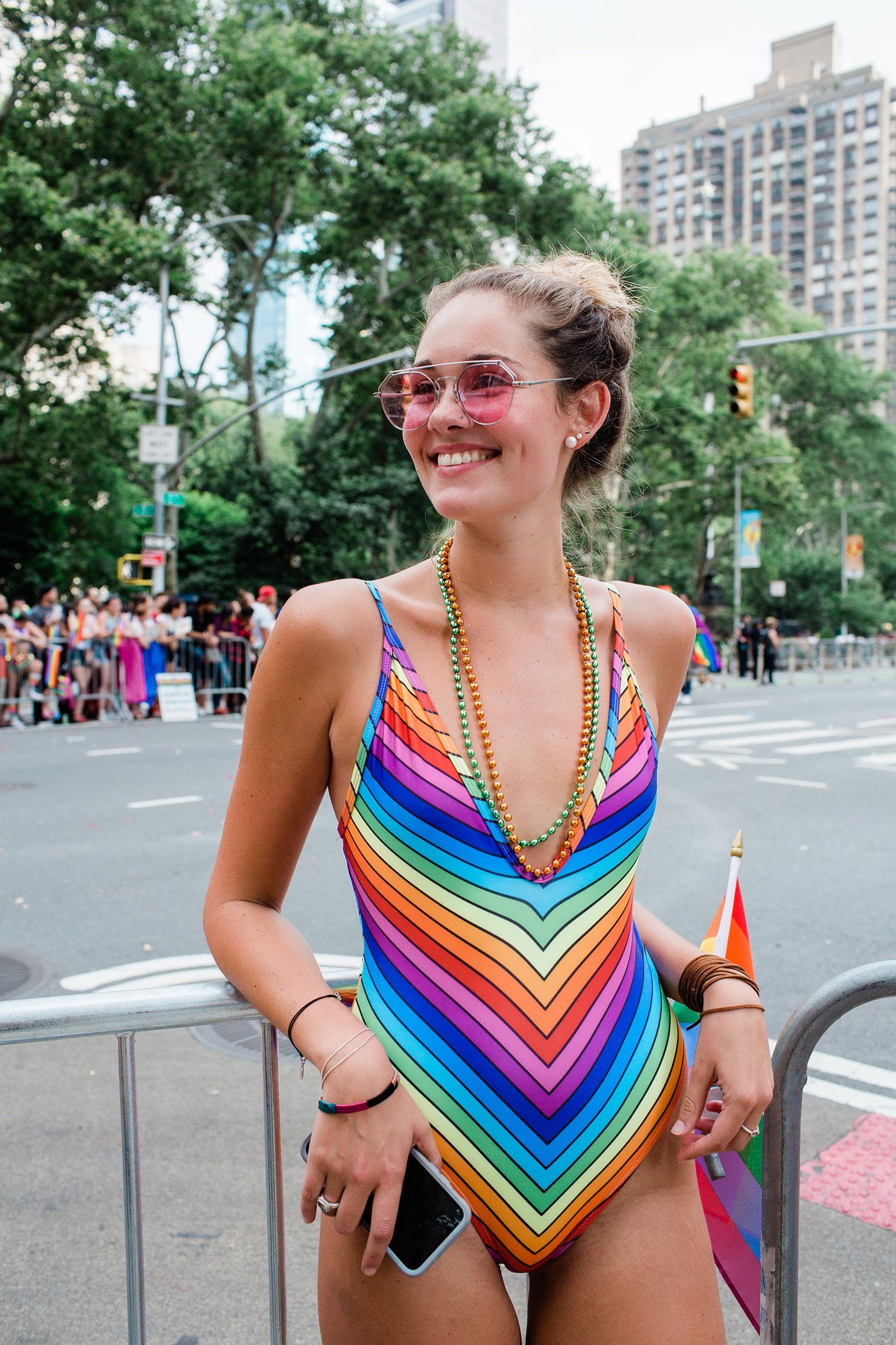 Alexandra Starr, 22, from College Station, Texas, at the 2018 NYC Pride March.