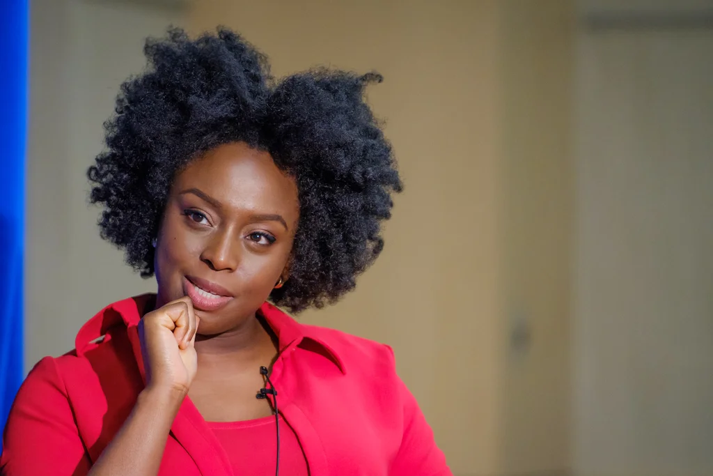 Bestselling author Chimamanda Ngozi Adichie at Howard County Library System, HCLS, Miller Branch in Ellicott City, Maryland. Image: Geoffrey Baker/Howard County Library System.