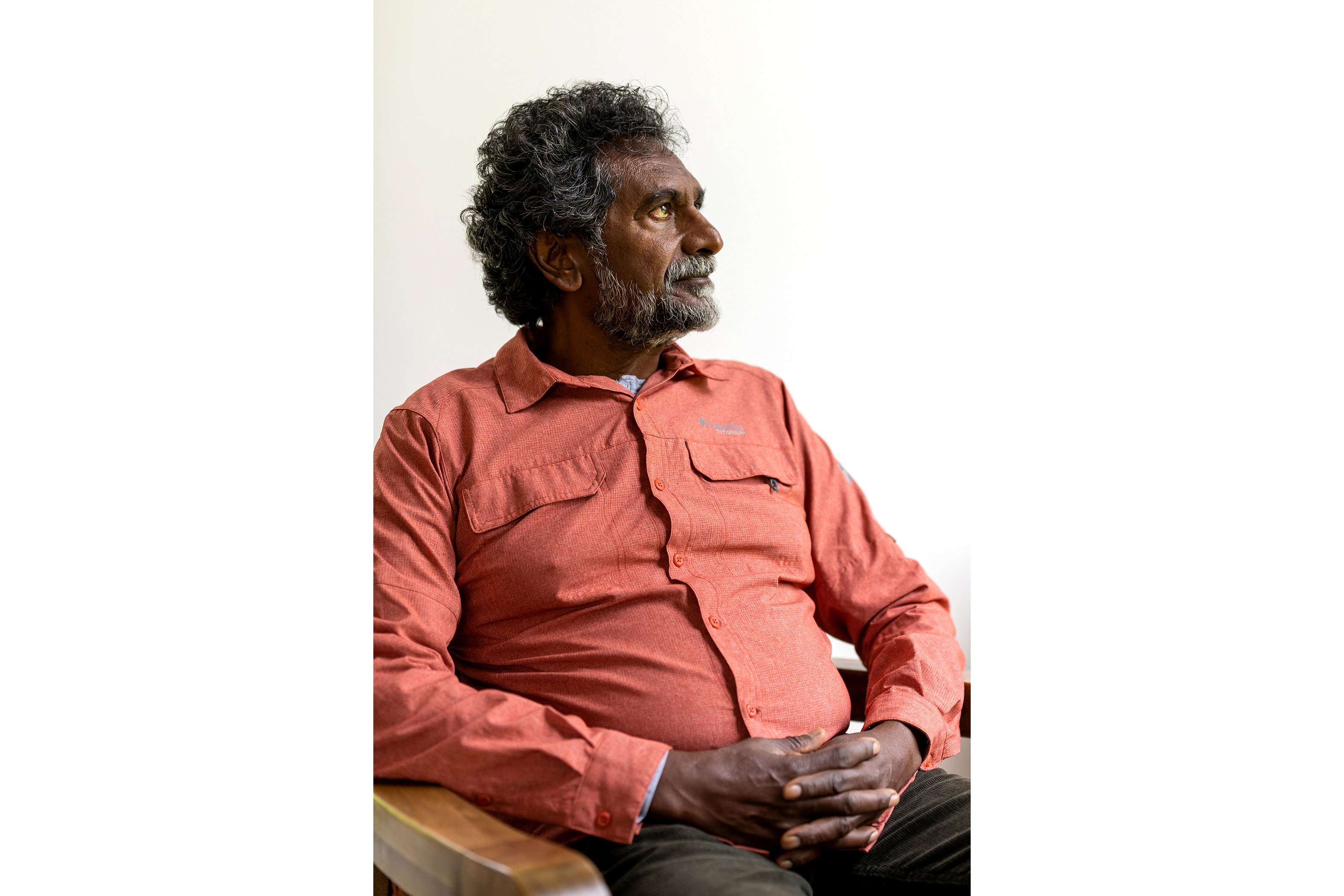 Jay Naidoo is photographed in August 2021 outside of Cape Town, South Africa.