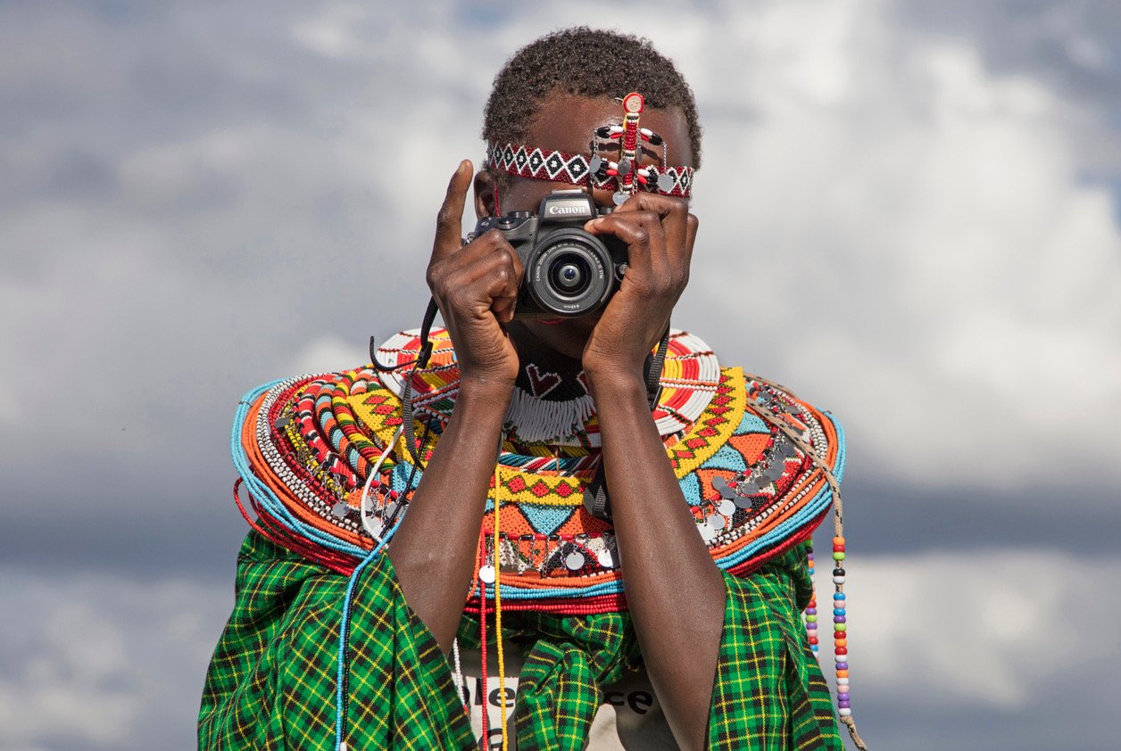 Anita, 15, participates in Too Young to Wed's second annual Tehani Photo Workshop. The workshop brings together girls who bravely escaped their marriages and were later rescued by the Samburu Girls Foundation for a five-day art therapy program.