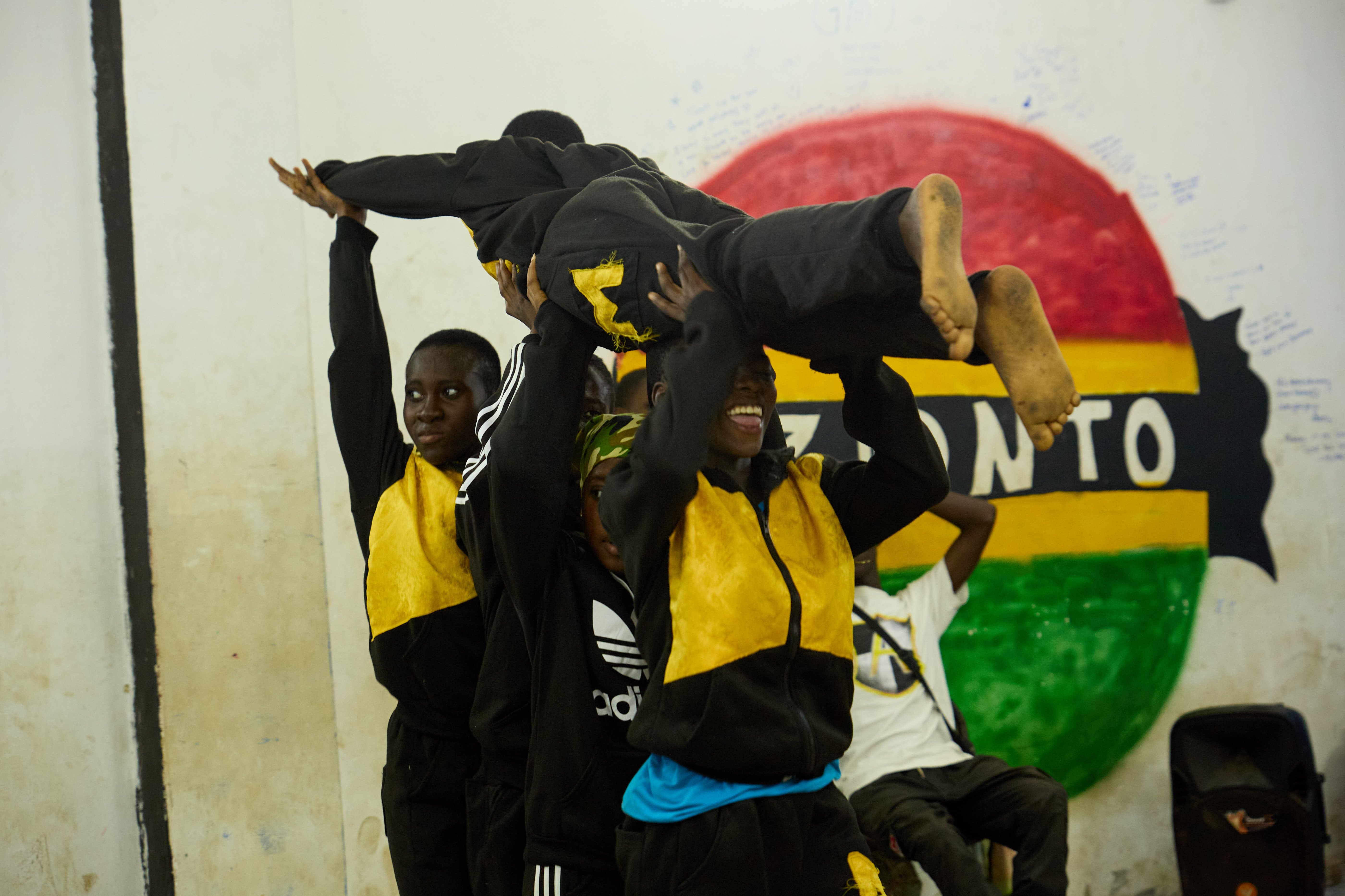 A handful of children at the Ghetto Studio in Accra on their way to becoming the world's future dance talents.