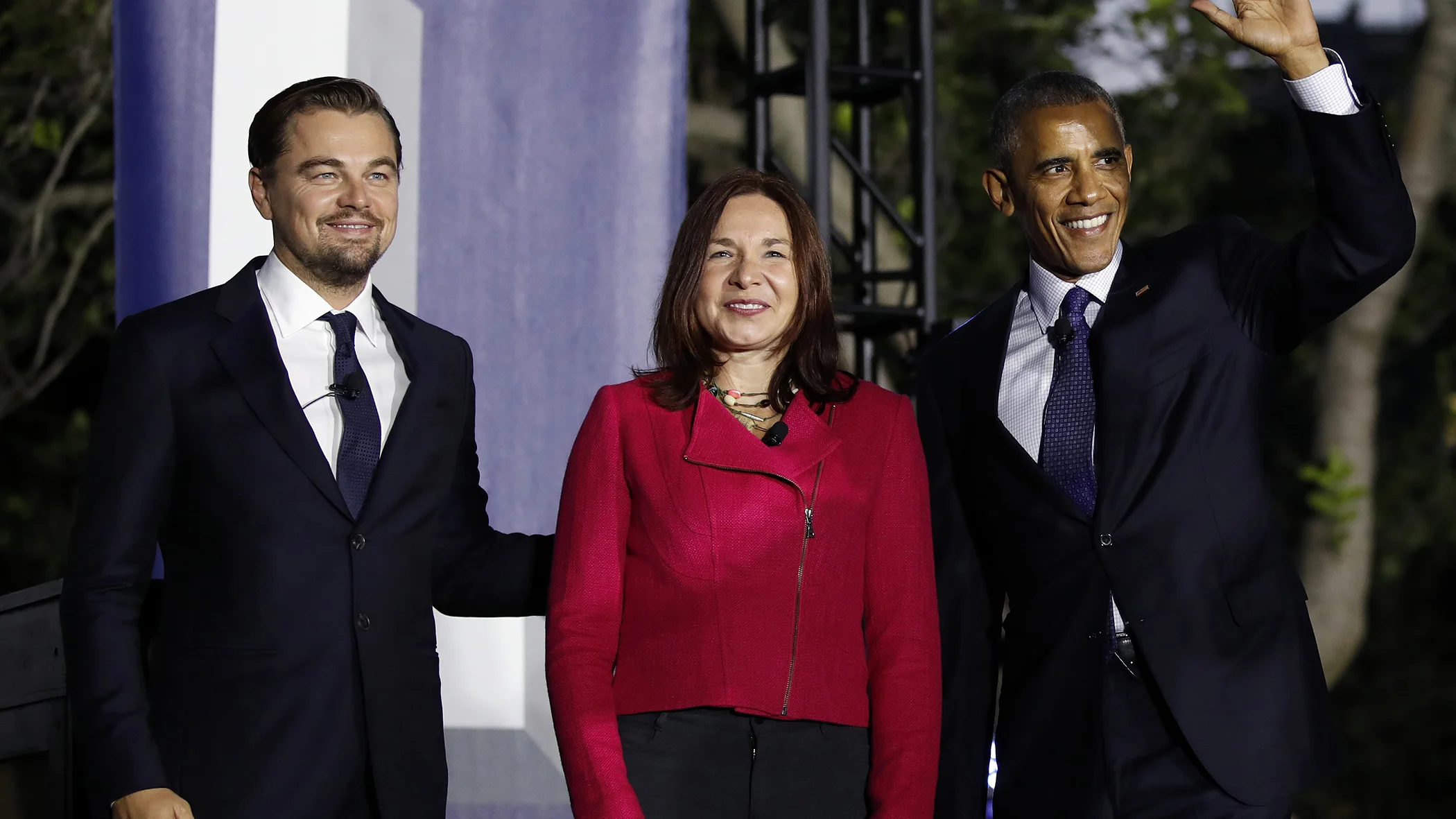 Dr. Katharine Hayhoe arrives at the White House with President Barack Obama and actor Leonardo DiCaprio to talk about climate change as part of an event in Washington, DC, on Oct. 3, 2016. Dr. Katharine Hayhoe arrives at the White House with President Barack Obama and actor Leonardo DiCaprio to talk about climate change as part of an event in Washington, DC, on Oct. 3, 2016.