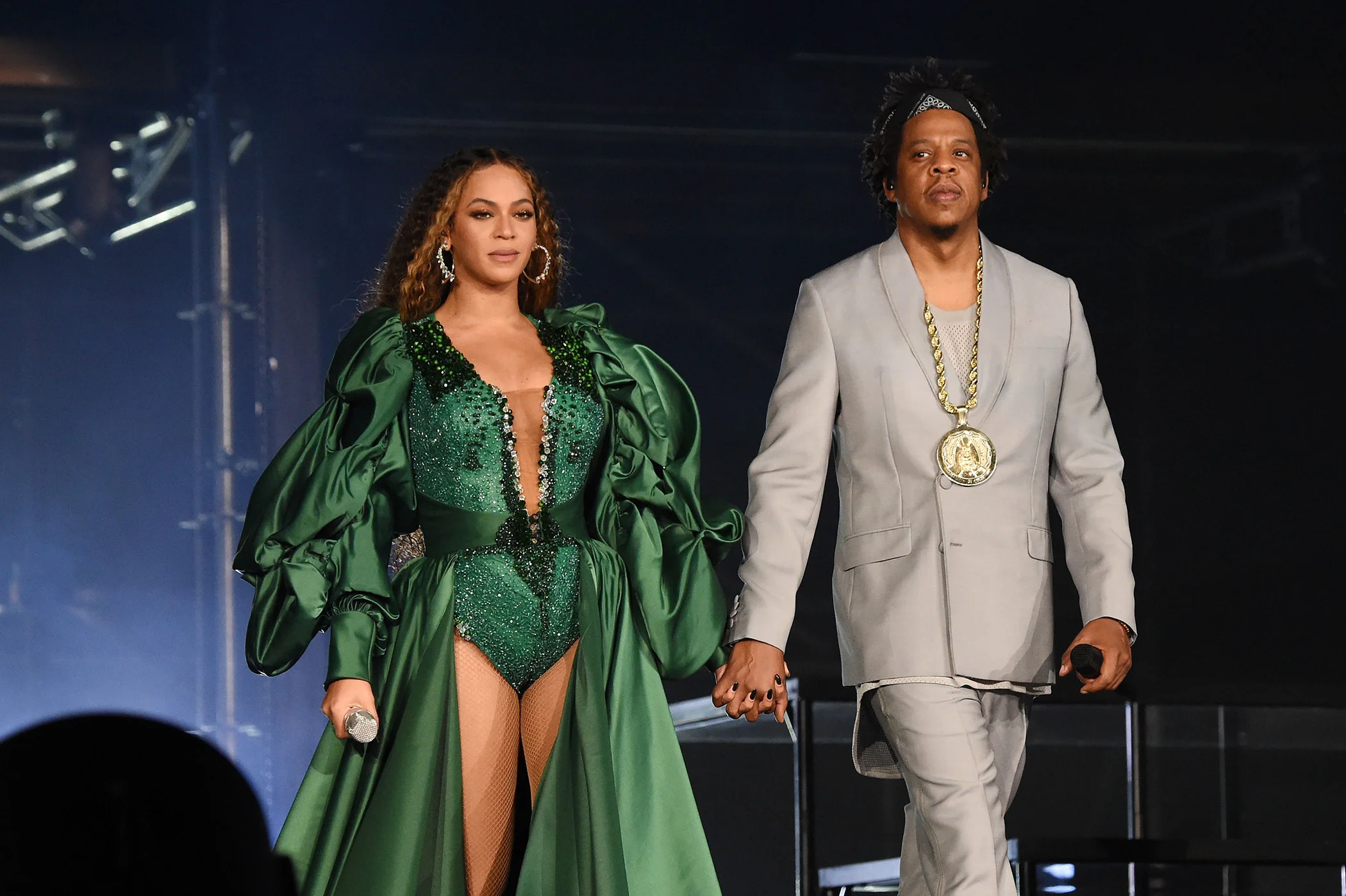 Beyonce and Jay-Z perform during the Global Citizen Festival: Mandela 100 at FNB Stadium on Dec. 2, 2018 in Johannesburg, South Africa.