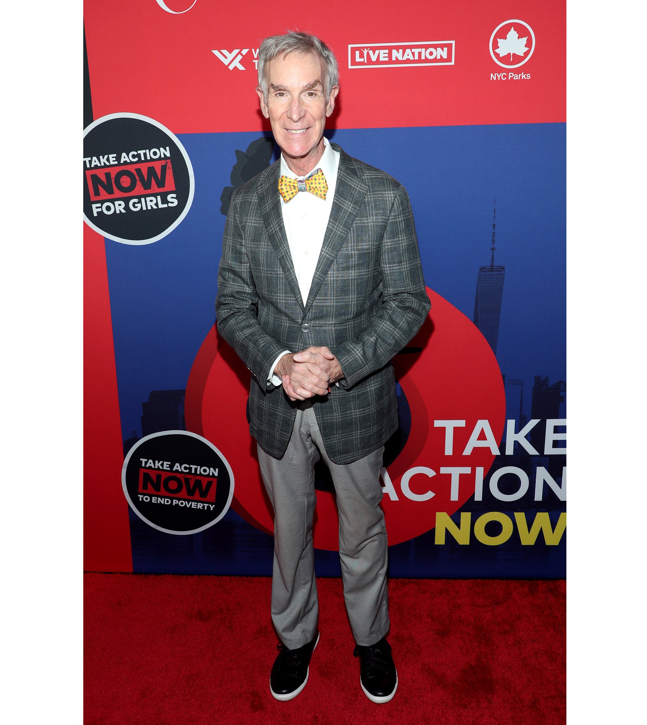 Science educator Bill Nye attends Global Citizen Festival: NYC in Central Park on Saturday, Sept. 24, 2022. Science educator Bill Nye attends Global Citizen Festival: NYC in Central Park on Saturday, Sept. 24, 2022.