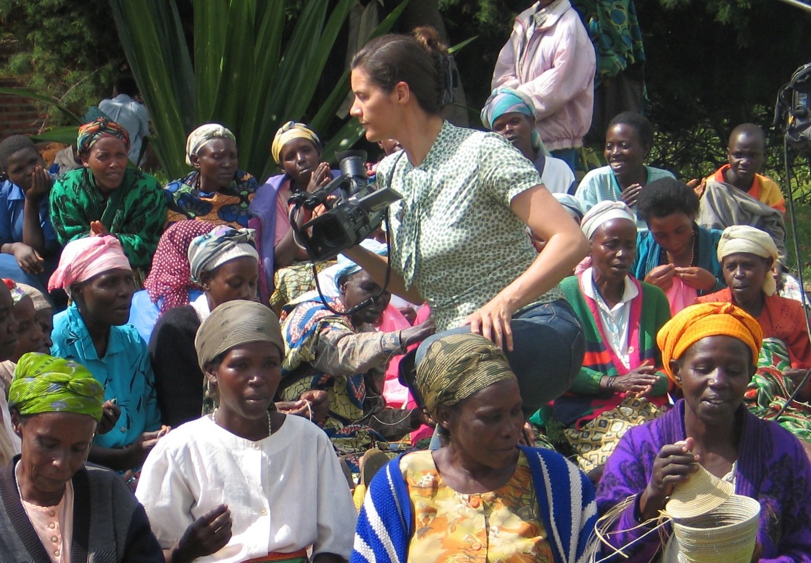 Kirsten Johnson filming in Rwanda