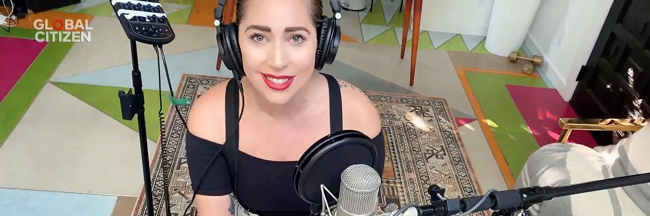 In this screengrab, Lady Gaga performs during "One World: Together At Home" presented by Global Citizen on April, 18, 2020.