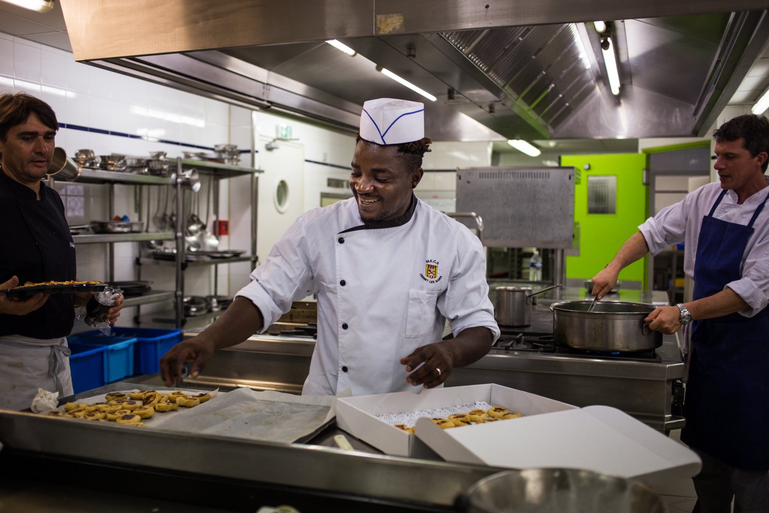 Miguel Mbinowa Ngnobidadji is pictured at his cooking school in Vernet les Bains, France. He currently lives in Perpignan.