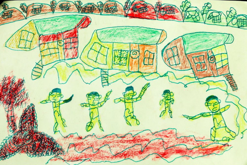 These Illustrations by Rohingya Children Depict Violence No Child ...