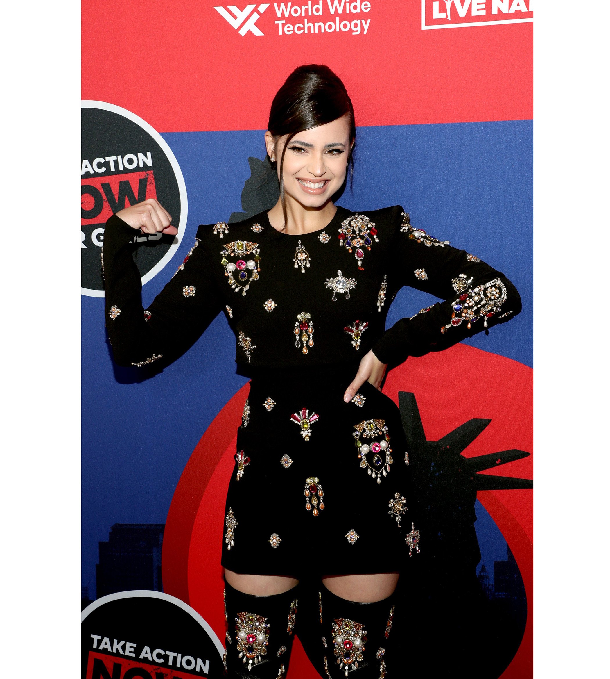 Actress, singer, and UNICEF Ambassador Sofia Carson attends Global Citizen Festival: NYC in Central Park on Saturday, Sept. 24, 2022. Actress, singer, and UNICEF Ambassador Sofia Carson attends Global Citizen Festival: NYC in Central Park on Saturday, Sept. 24, 2022.