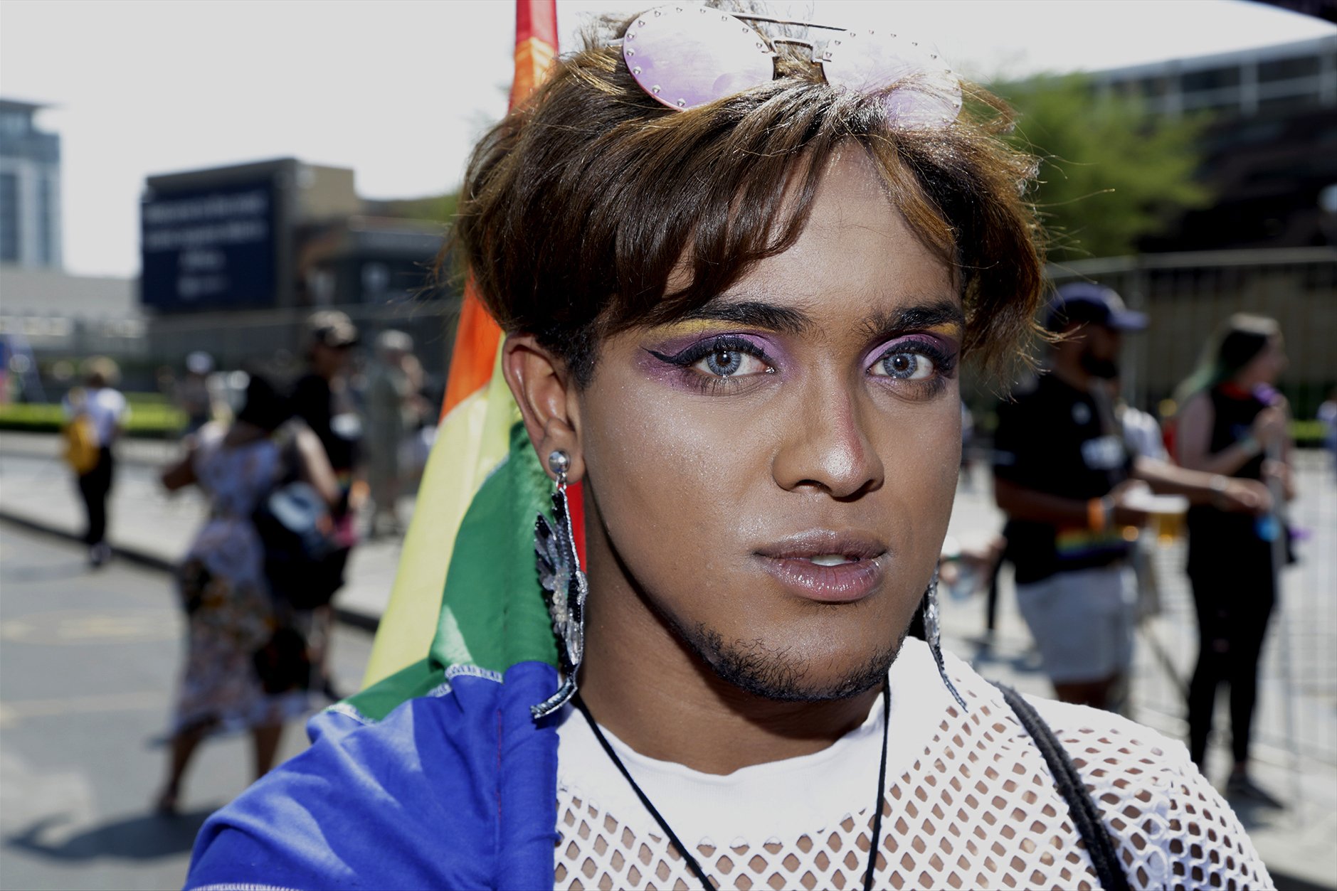 Pictured here, 23-year old Zahir Elias, from the Ferndale suburb of Johannesburg, who identifies as gay.