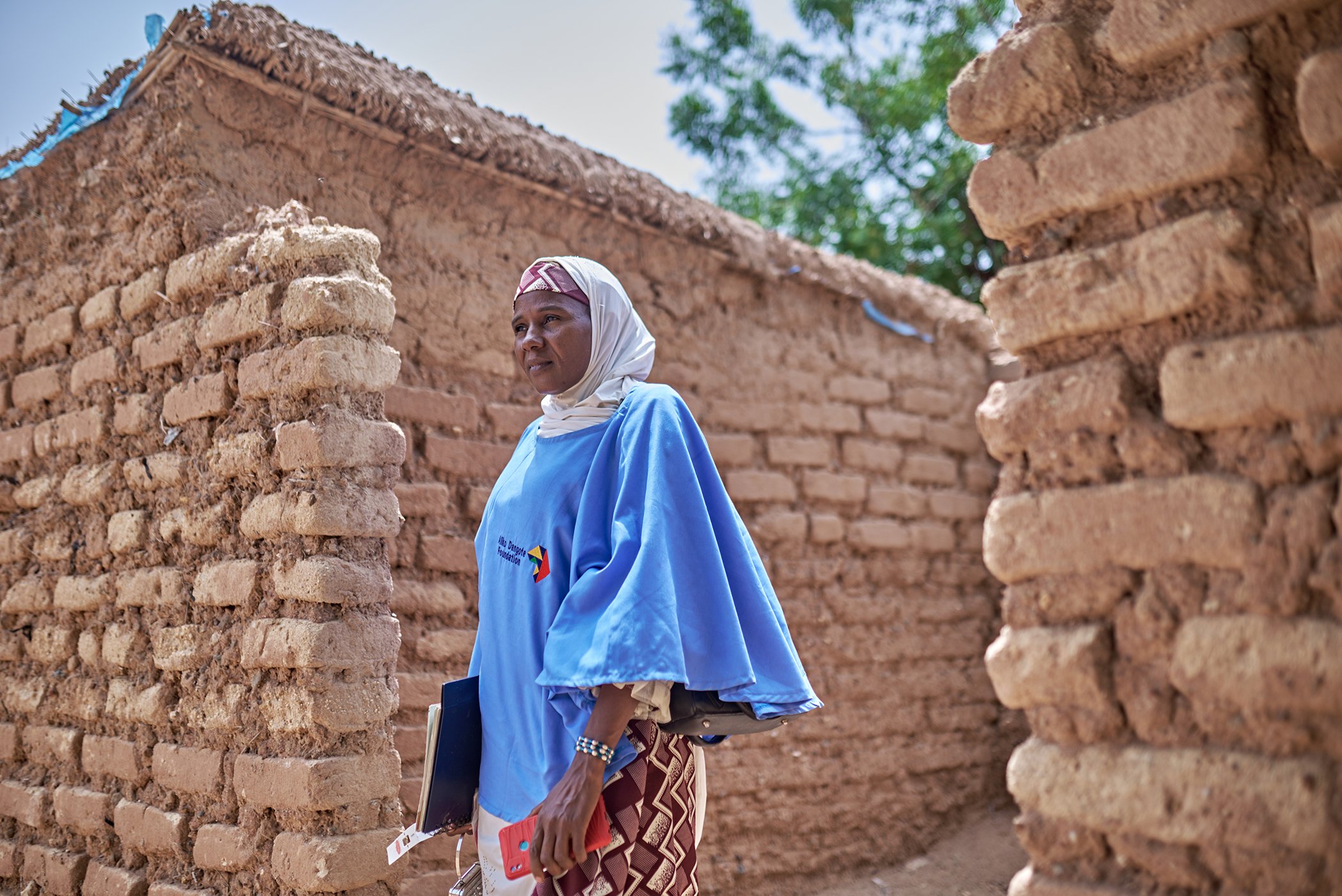 Furera Aliyu, 39, poses for a portrait in Konkiyel Village, Bauchi state, Nigeria in October 2023.