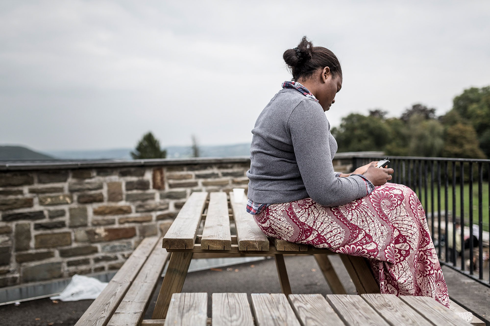 Fraipont, Belgium. September 10, 2014. 
Fatoumata fled her native Guinea in order to prevent her young daughter, Binta, from undergoing female genital mutilation (FGM).