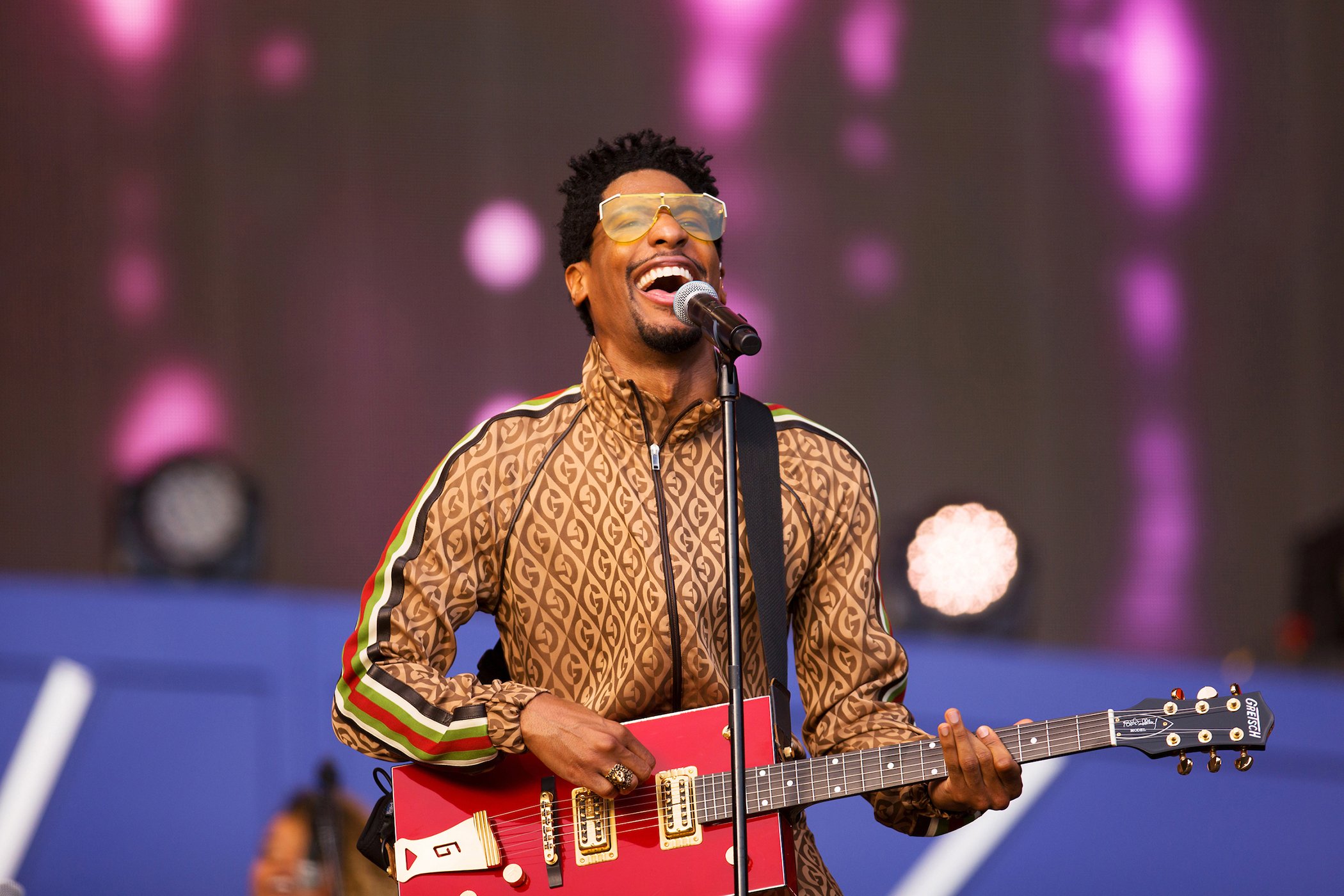 Jon Batiste performs on stage during the 2019 Global Citizen Festival on Sept. 28, 2019, in New York City.