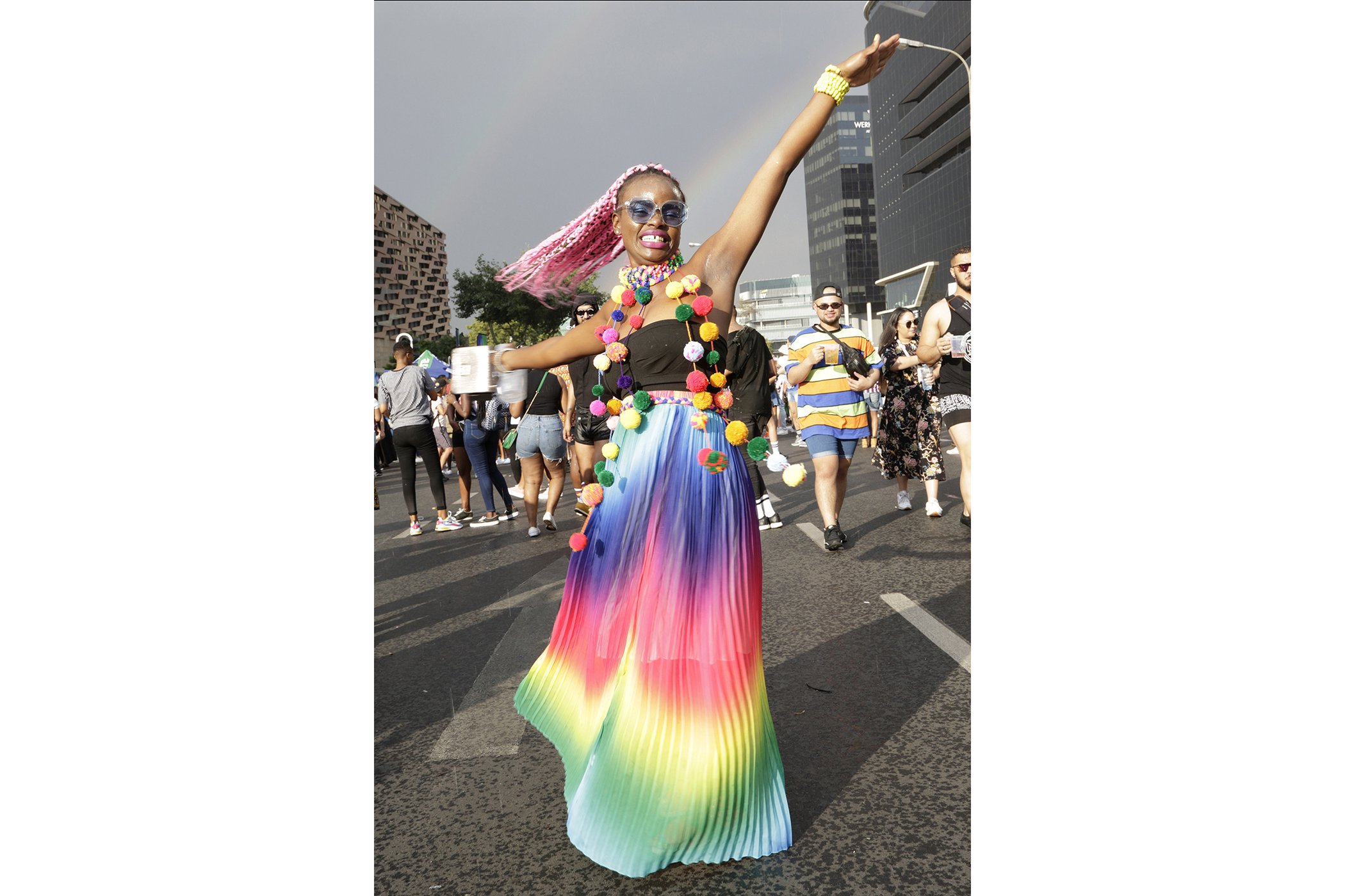 A reveler participates in the Johannesburg Pride Parade on Oct. 26, 2019 in Johannesburg, South Africa.