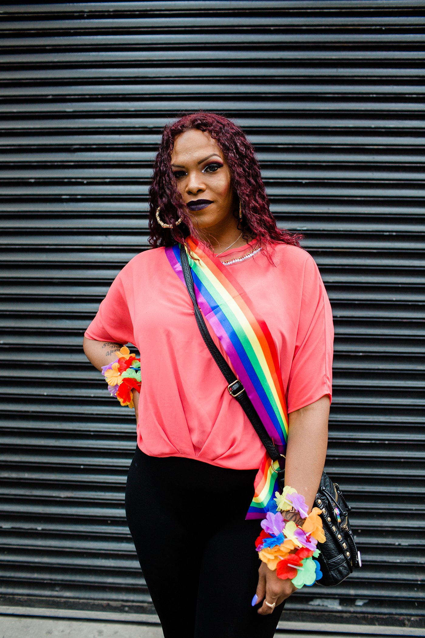 Starr Lust, 35, from the Bronx, New York, at the 2018 NYC Pride March.