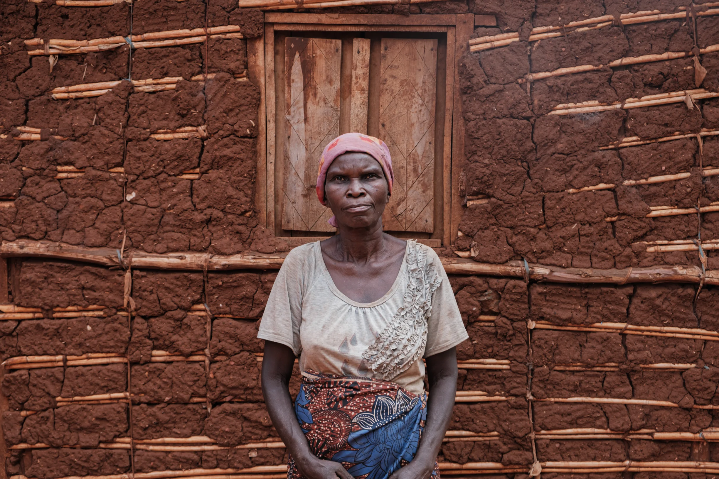 Consilla Ndayishimiye, 56, is photographed in July 2025. "I saw kids and how they were dying before the vaccination program started in the 80s. I always tell relatives and neighbours [to get vaccinated]."