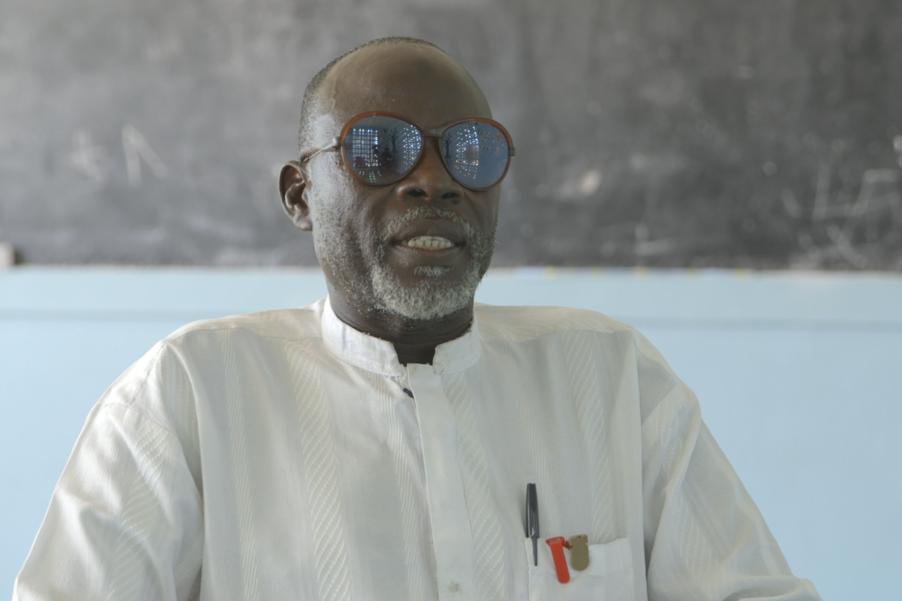 Suleh Meleh, Assistant Headmaster at UNICEF Early Child Development Center in Stadium IDP Camp in Borno State, Nigeria.