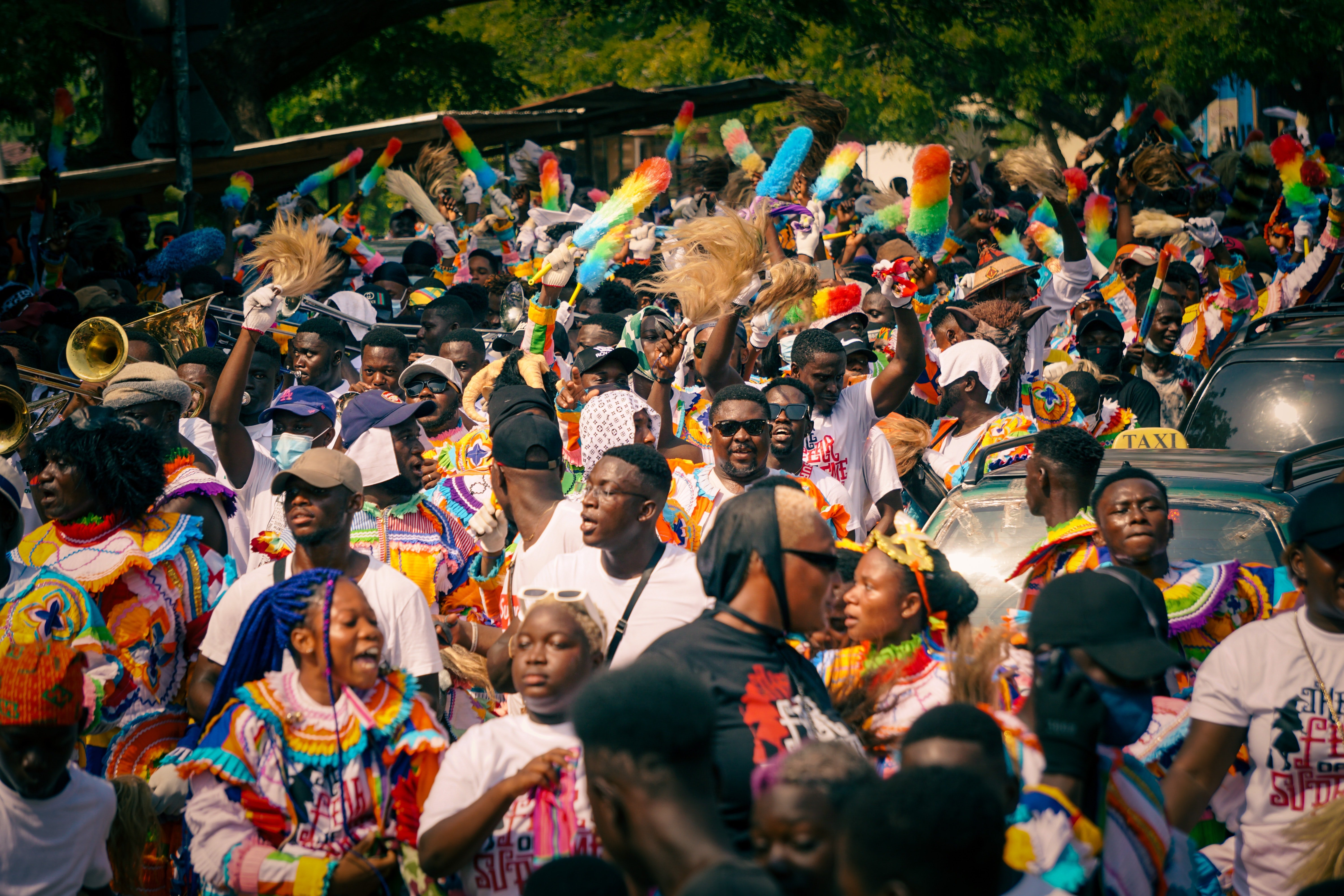 A Masquerade Festival In Ghana