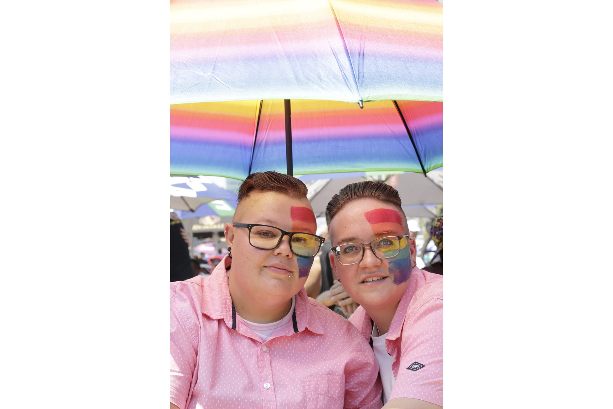 Pictured here, right, 27-year old Bernice Coetzee and 29-year old Nicoline Norton, from Johannesburg South, both who identify as lesbian.