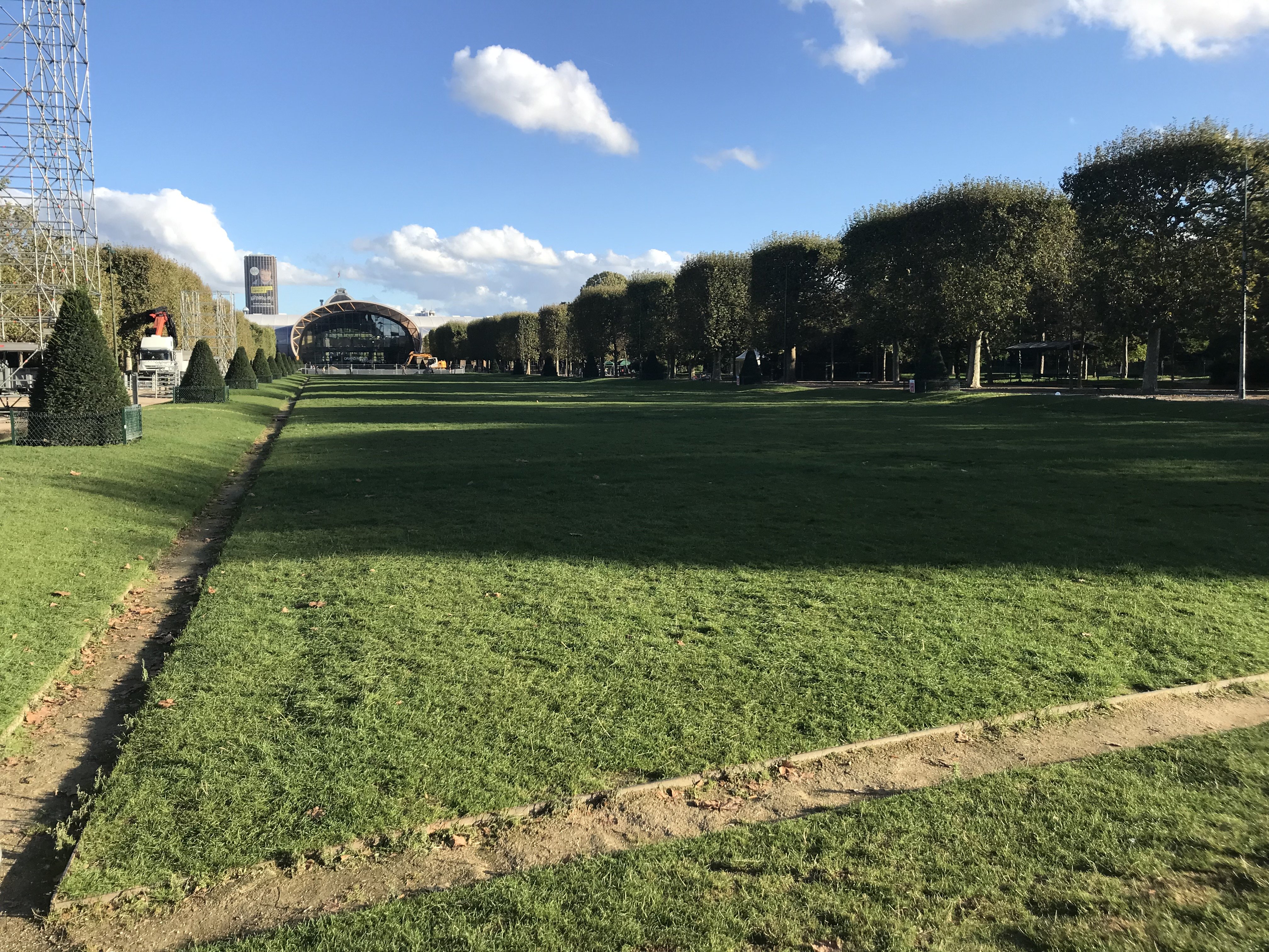 The Champ de Mars after Global Citizen Live in Paris.