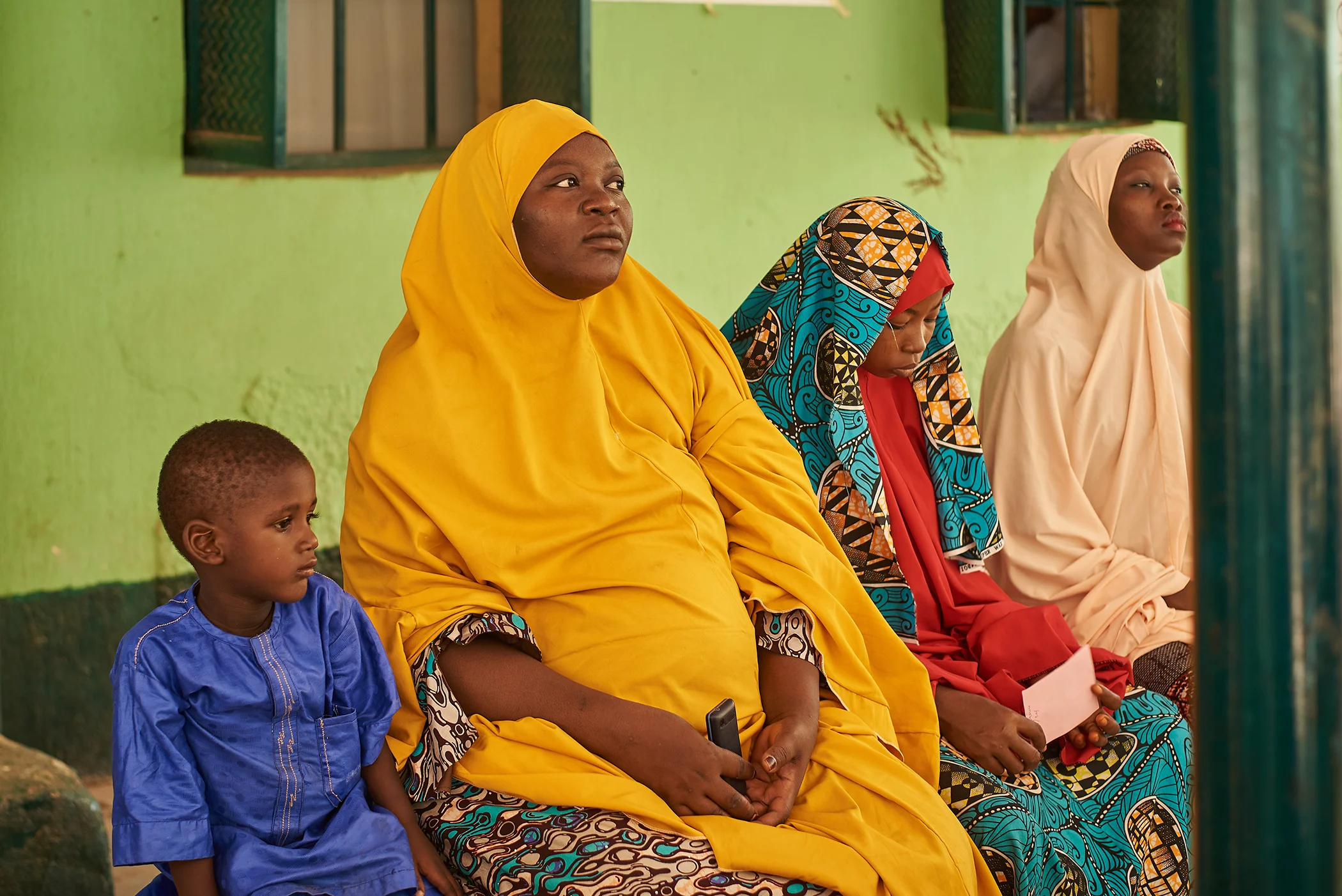 Saratu Haruna visits the antenatal clinic at the Maternal and Child Health Primary Health Center in Argungu, Kebbi state, Nigeria.