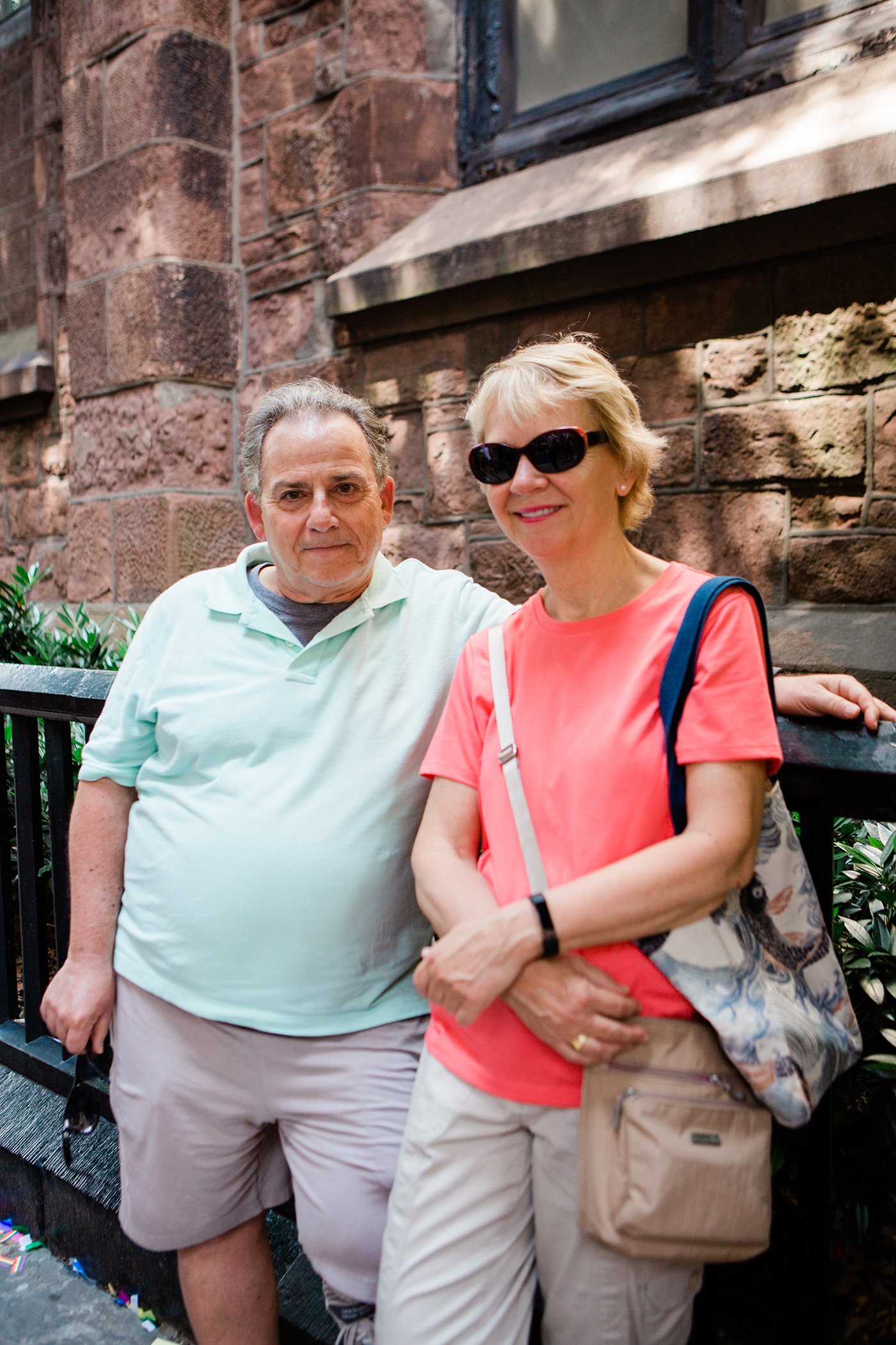 Ken Uva, 68, and Joyce Walkwitz at the 2018 NYC Pride March.