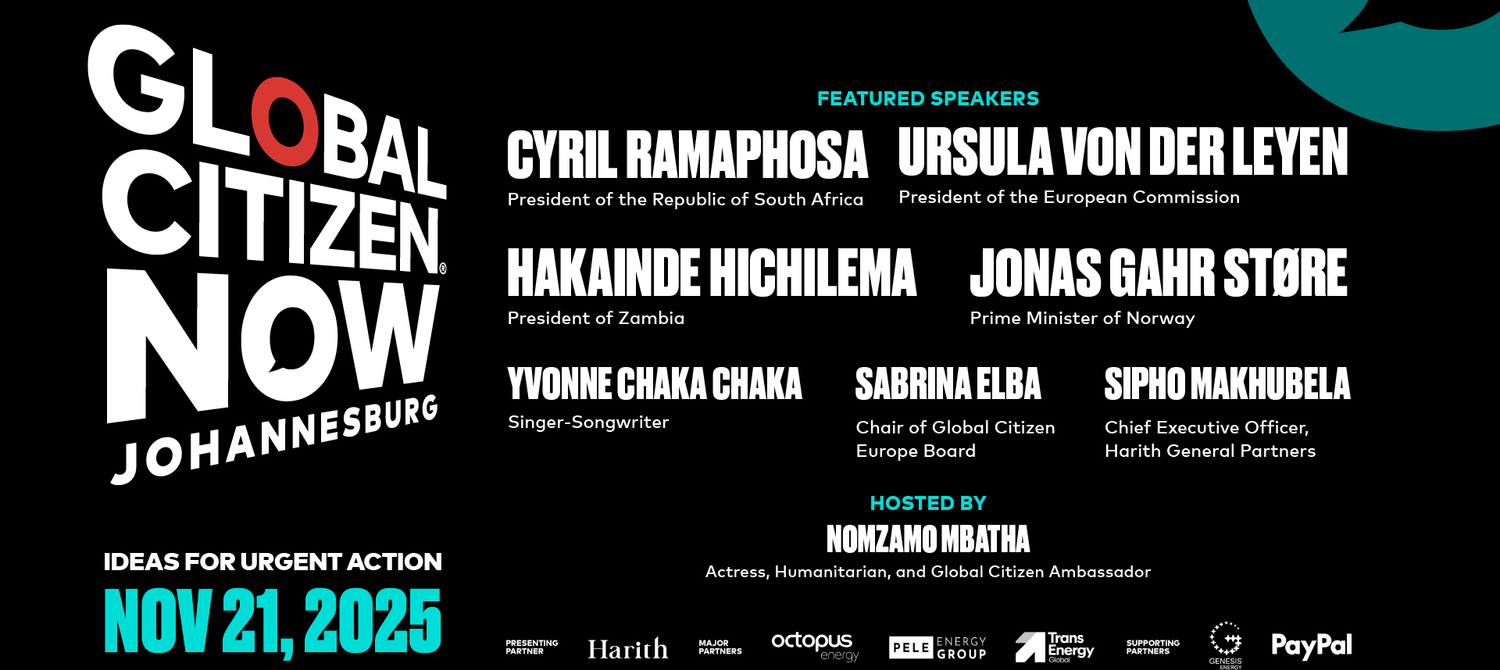 Global Citizen NOW Comes to Johannesburg With Plans to Accelerate Renewable Energy for Africa’s Growth