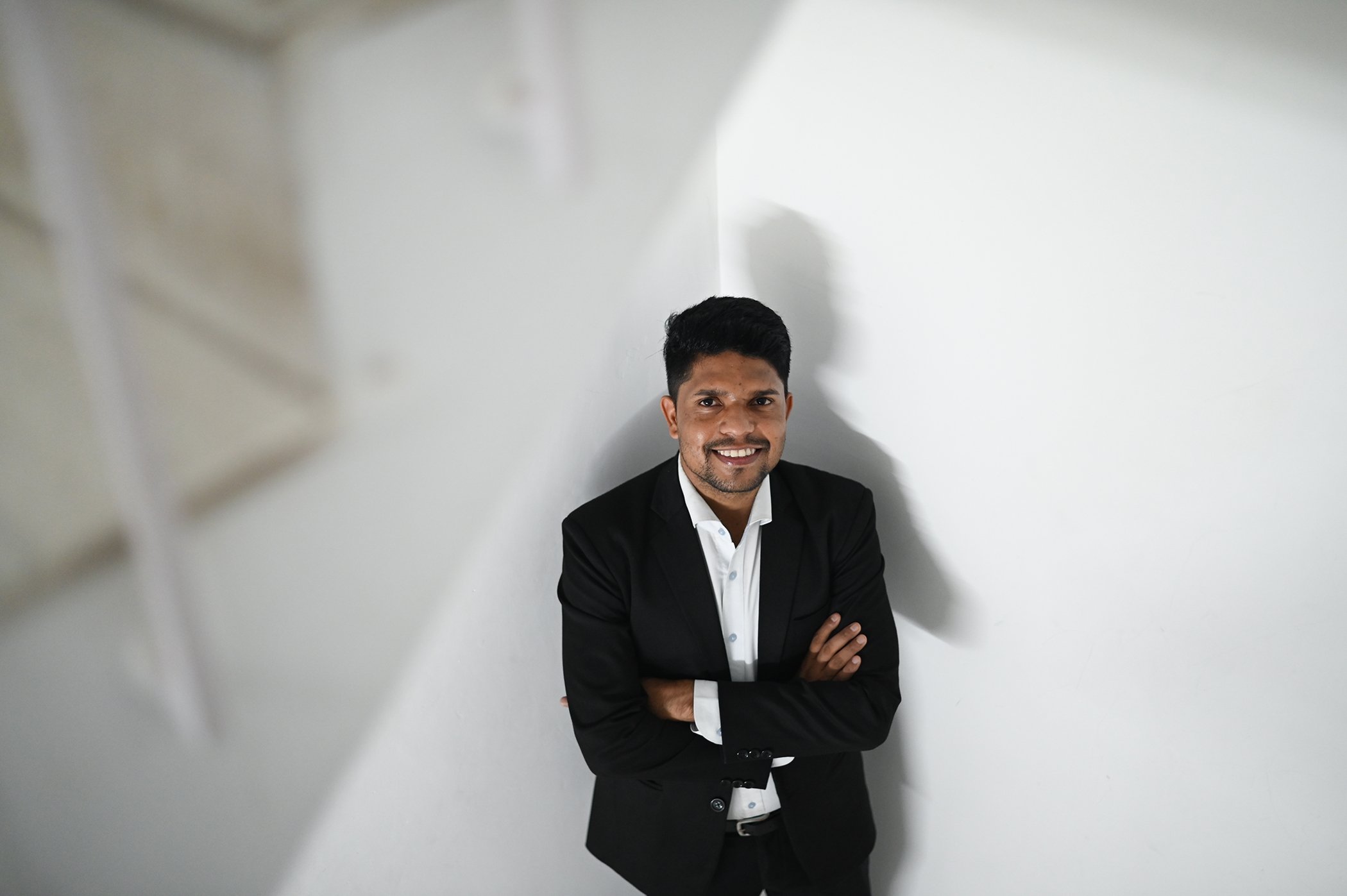 Amar Lal, 26, lawyer and consultant with Bachpan Bachao Andolan, a movement for protection of child rights and prevention of child labor and trafficking in India, is photographed at his office in New Delhi on June 9, 2023.