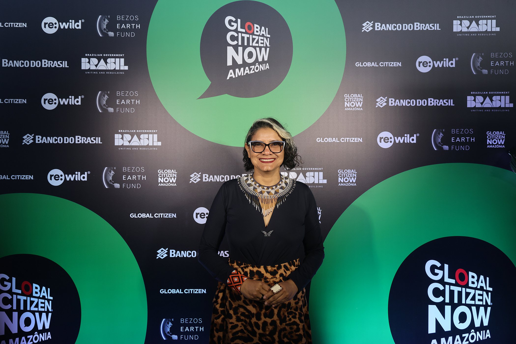 Claudelice Santos, Environmental and Human Rights Activist of Instituto Ze Claudio e Maria poses during Global Citizen NOW: Amazonia at Estação das Docas on July 24, 2025 in Belem, Brazil.