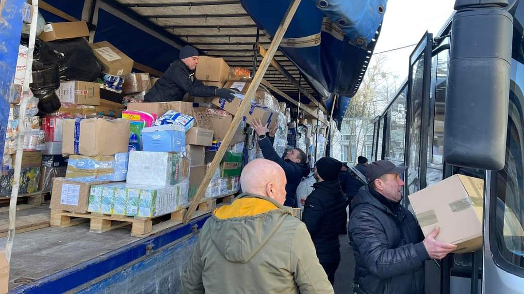 The Legal Development Network team and partners work to coordinate delivery of humanitarian aid to Kyiv residents. The Legal Development Network team and partners work to coordinate delivery of humanitarian aid to Kyiv residents.