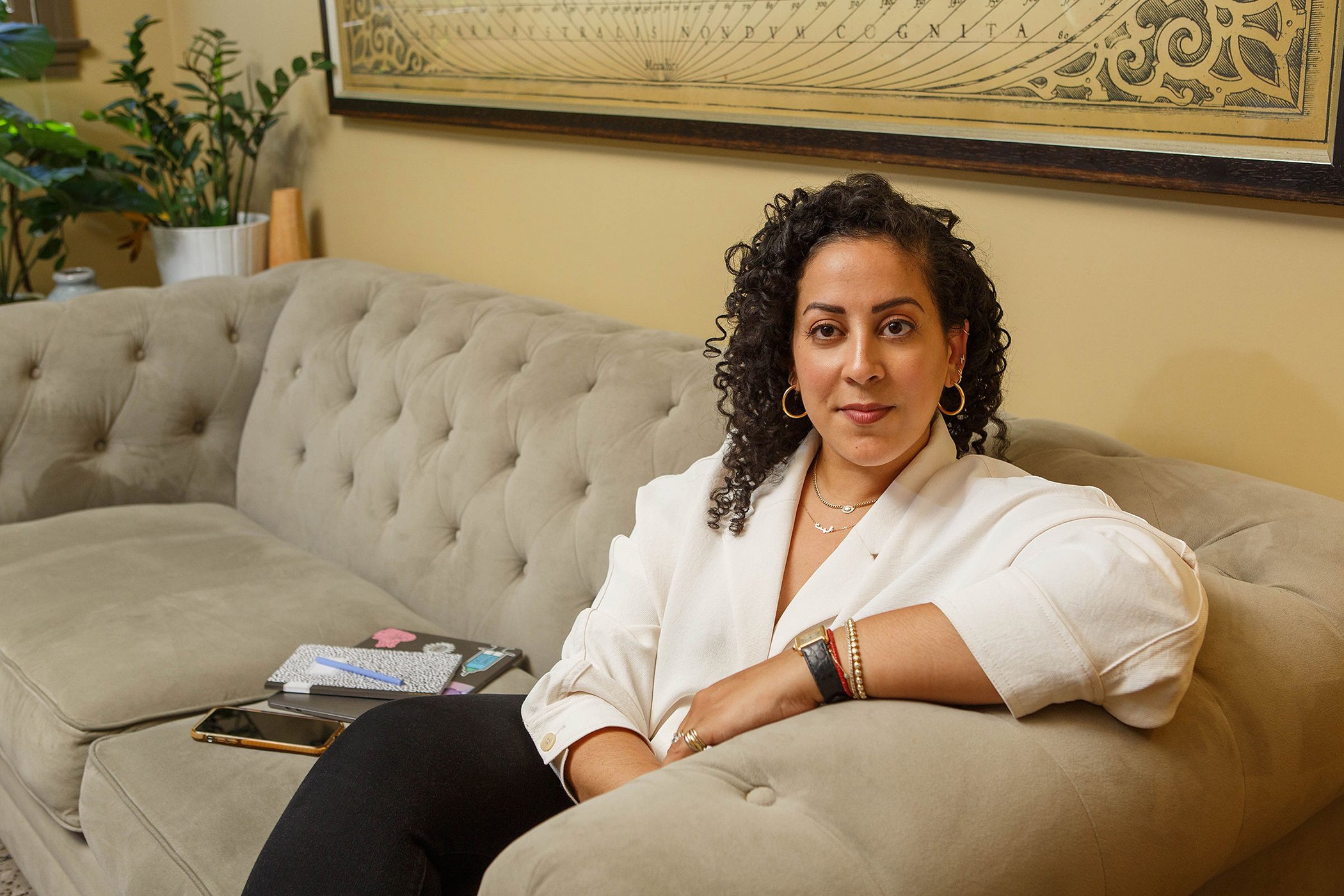 Jessica Malaty Rivera is photographed in her home in California in July 2021.