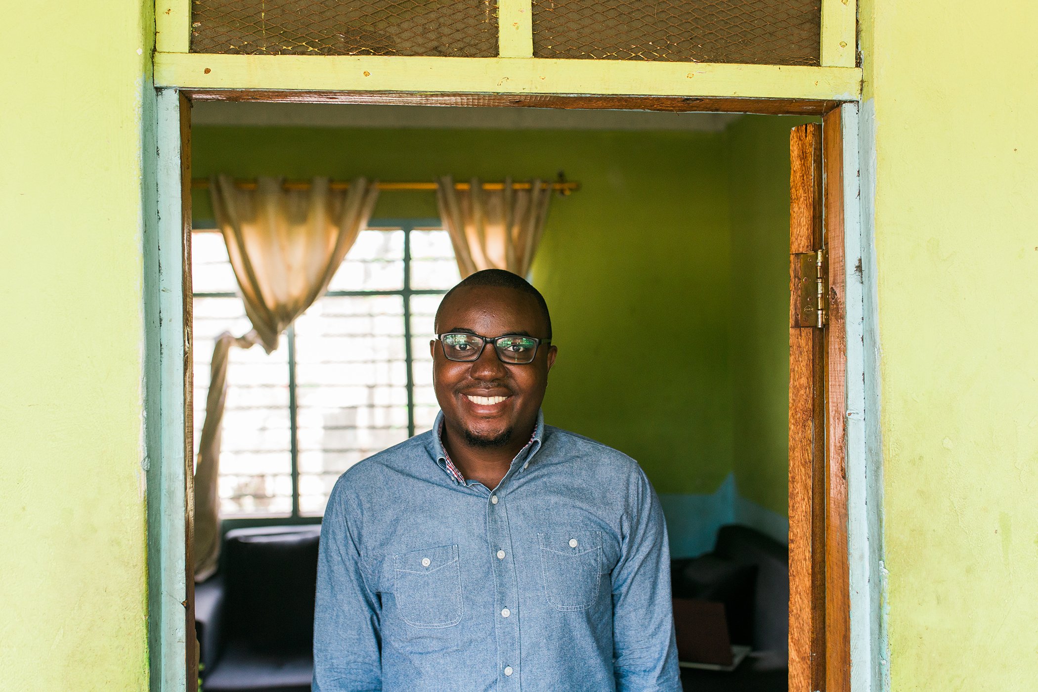 Joachim Mabula poses for a portrait at his home on Dec. 5, 2020 in Tanga, Tanzania.
