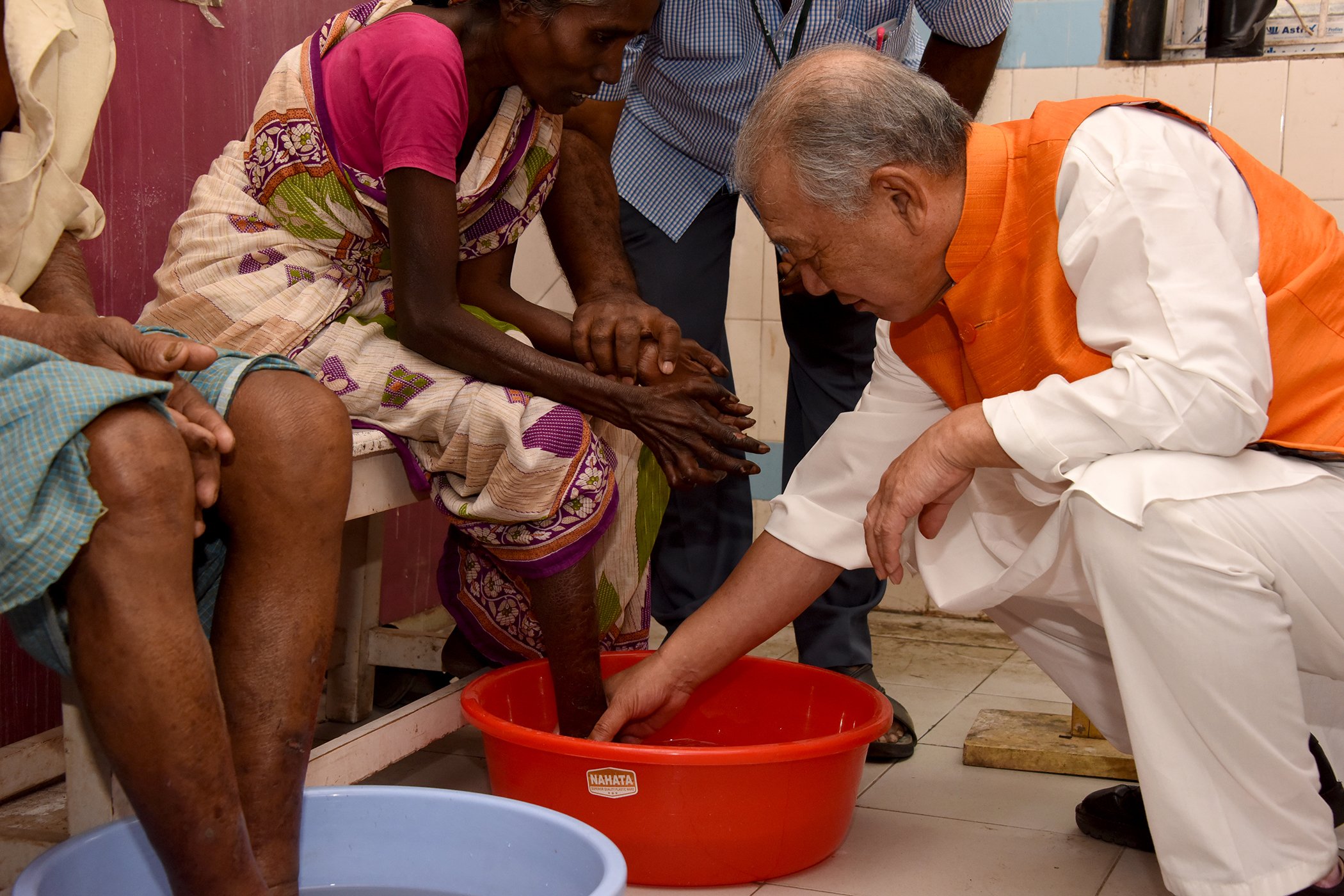 Mr. Sasakawa visited New Dehli, India in January 2019 to advocate to end the stigma and discrimination against leprosy. He also traveled to communities to hear the voices of those affected by leprosy and to better understand leprosy elimination programs.