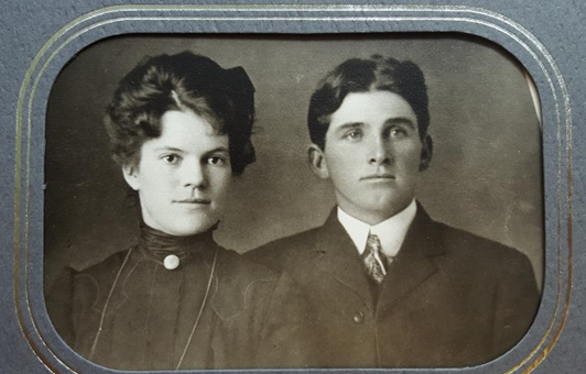 The author's great-grandfather and great-grandmother.
