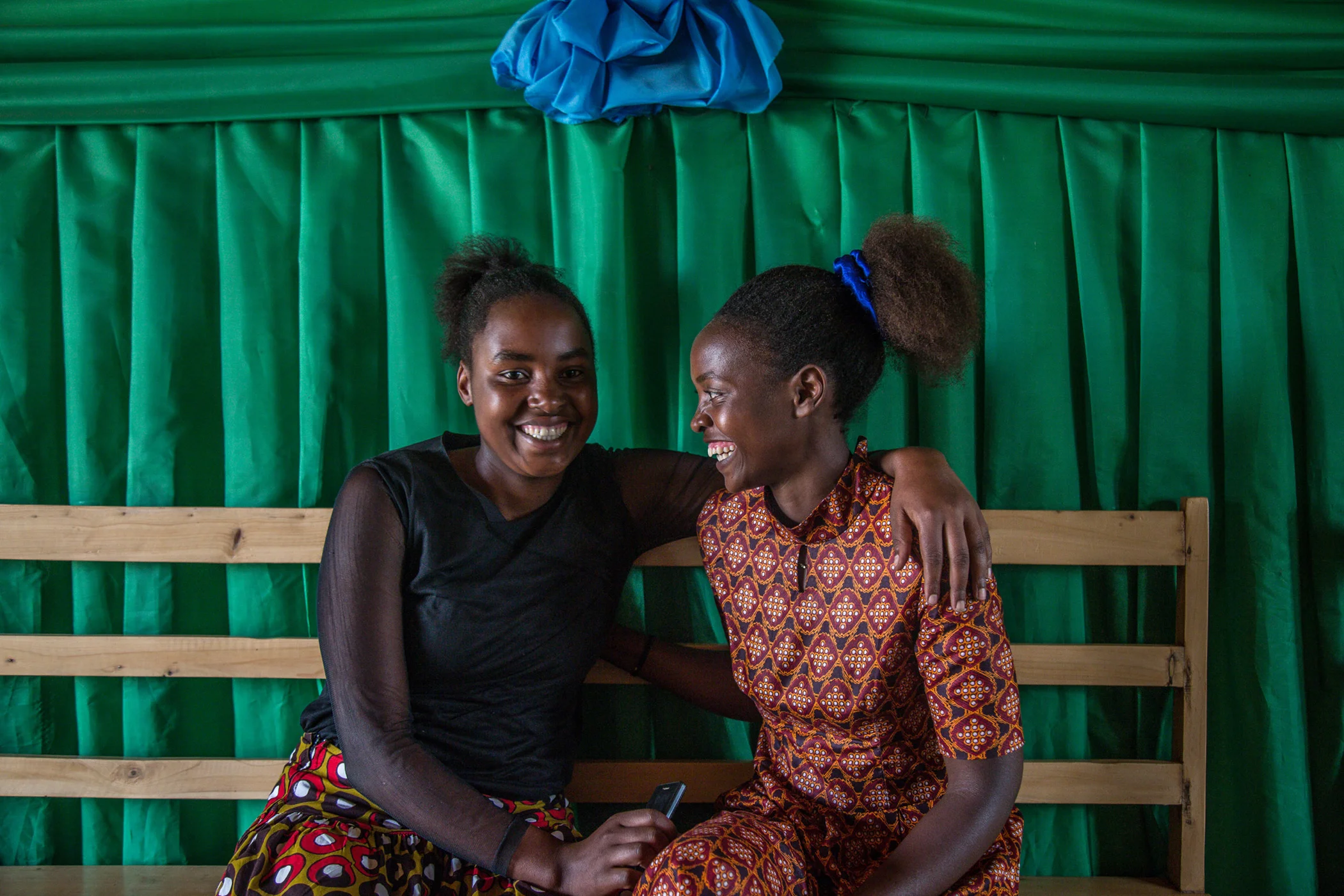 The Imbuto Foundation advances health, education, and youth empowerment in Rwanda. Through its trainings, Joyeuse Mukundente, 23, and Florence Muhawenimana, 25, have learned more about sexual and reproductive health and how to discuss it.