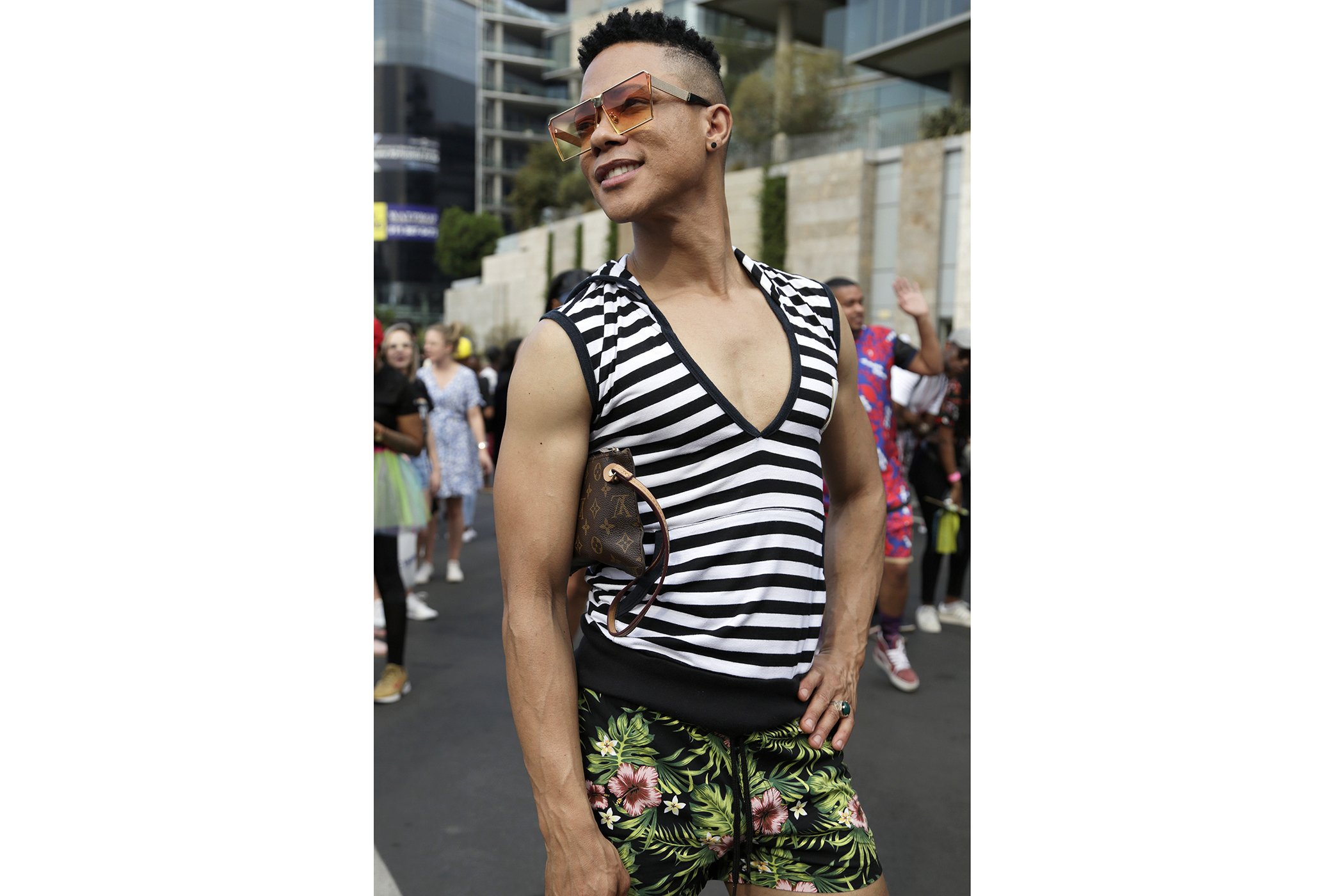 A marcher takes part in the Johannesburg Pride Parade on Oct. 26, 2019 in Johannesburg, South Africa.