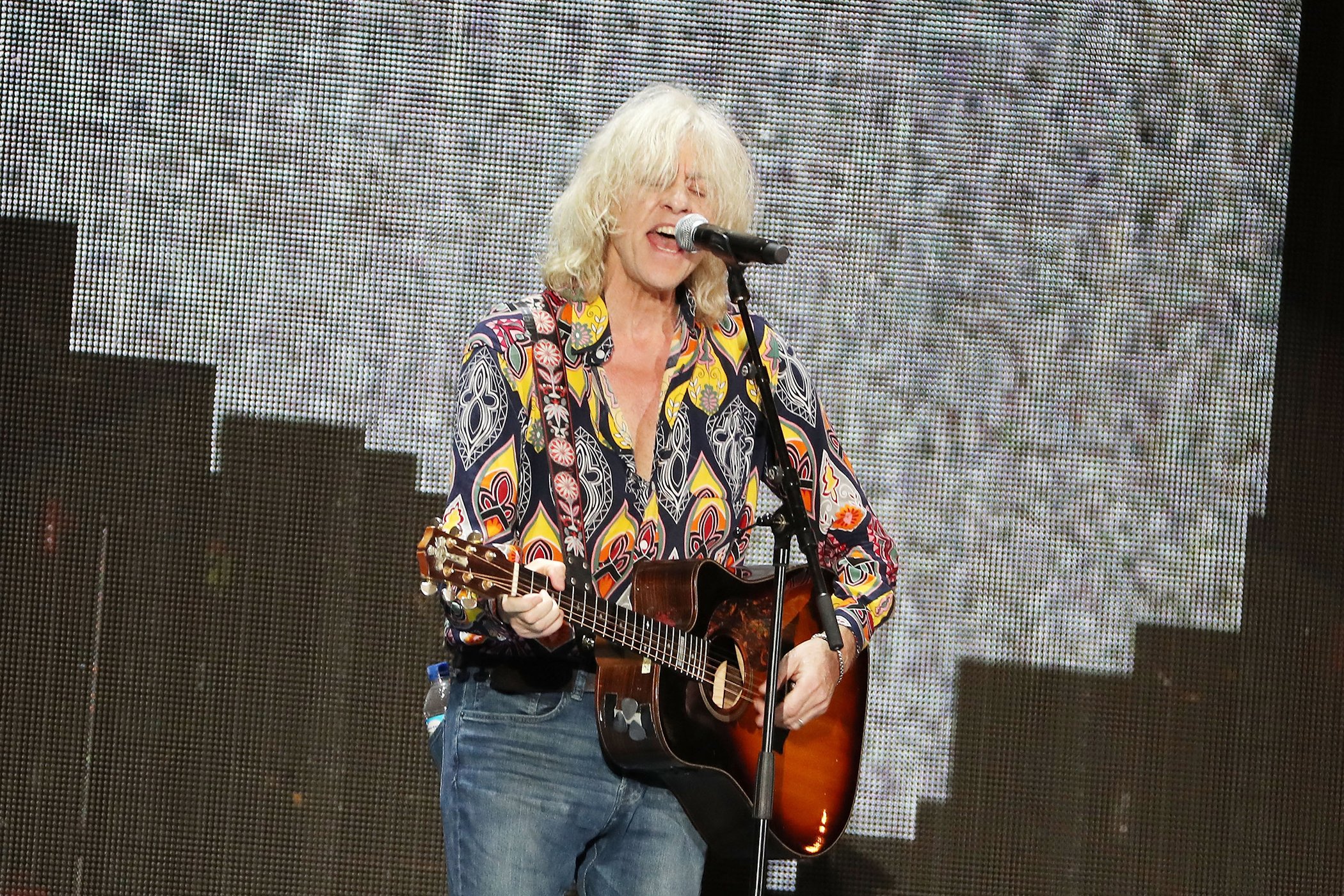 Bob Geldof, OBE, performs during the Global Citizen Festival: Mandela 100 at FNB Stadium on December 2, 2018 in Johannesburg, South Africa.