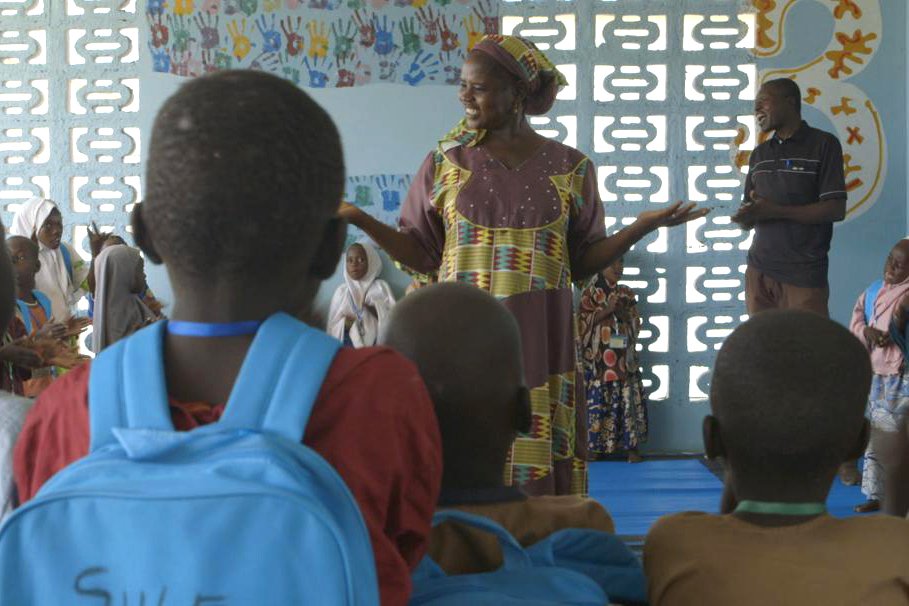 Students at school in Maiduguri, Nigeria.