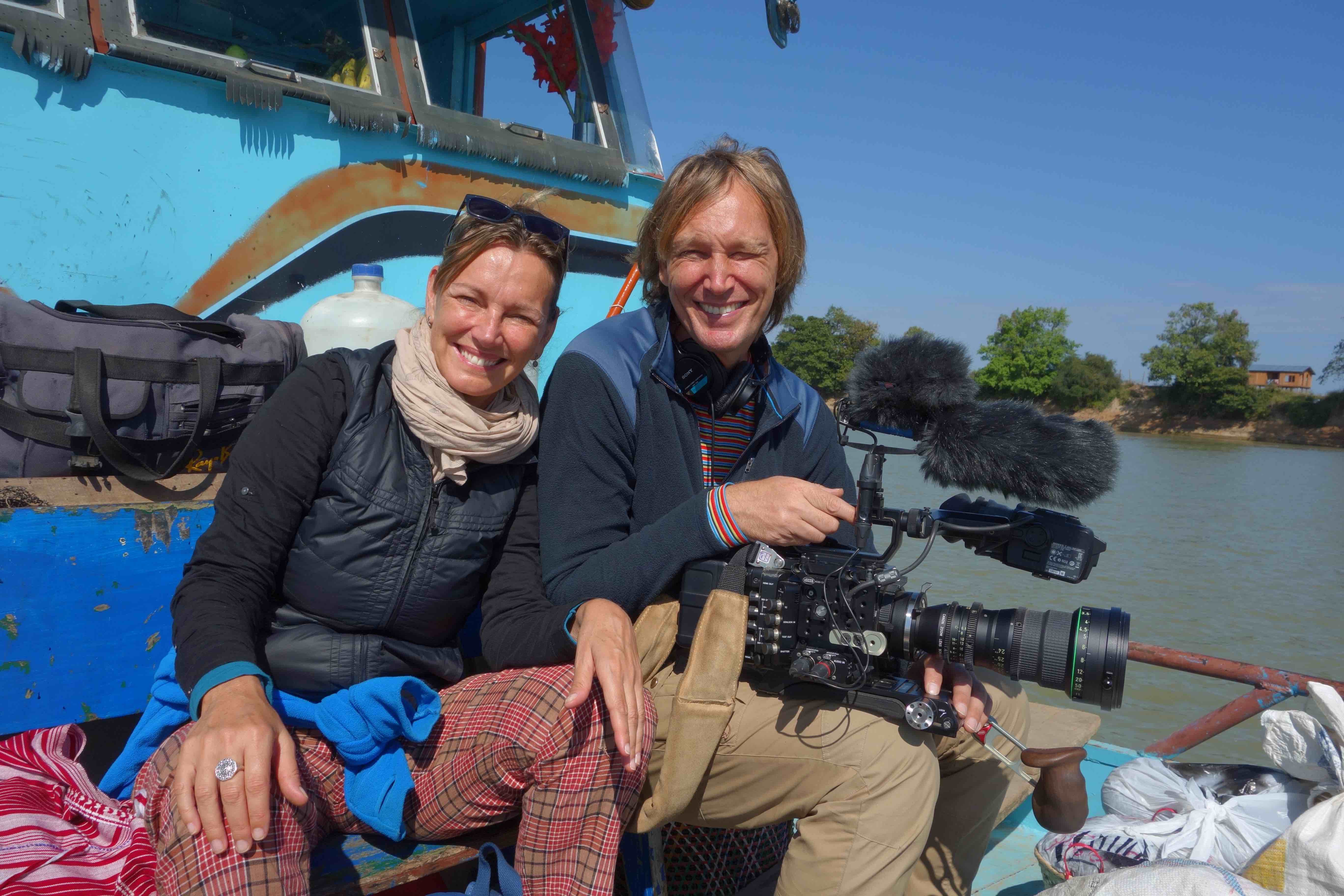 Filmmakers Petr Lom and Corinne van Egeraat.