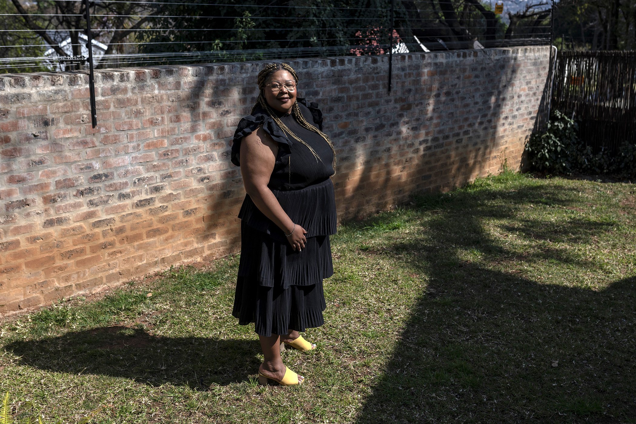 Dr Tlaleng Mofokeng at her home in Johannesburg in August 2022.